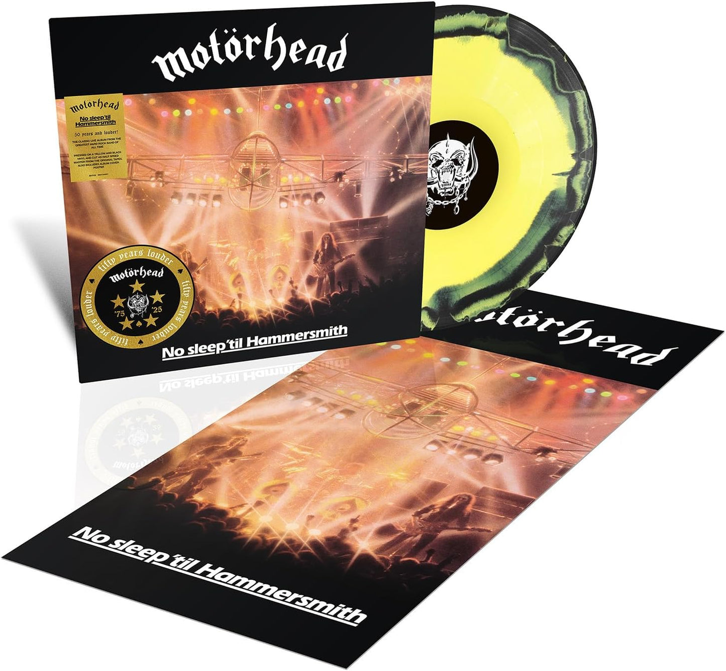 Motorhead/No Sleep Til Hammersmith (50th Ann. Yellow/Black Vinyl) [LP]