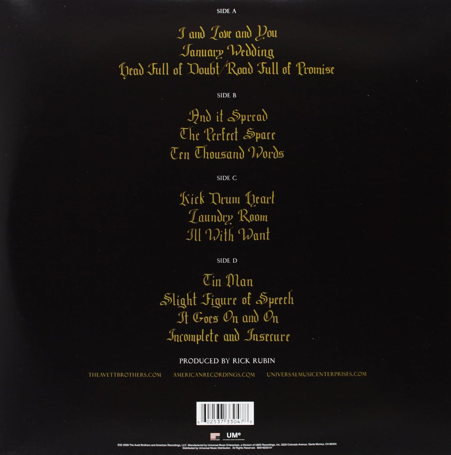 Avett Brothers, The/I and Love and You [LP]