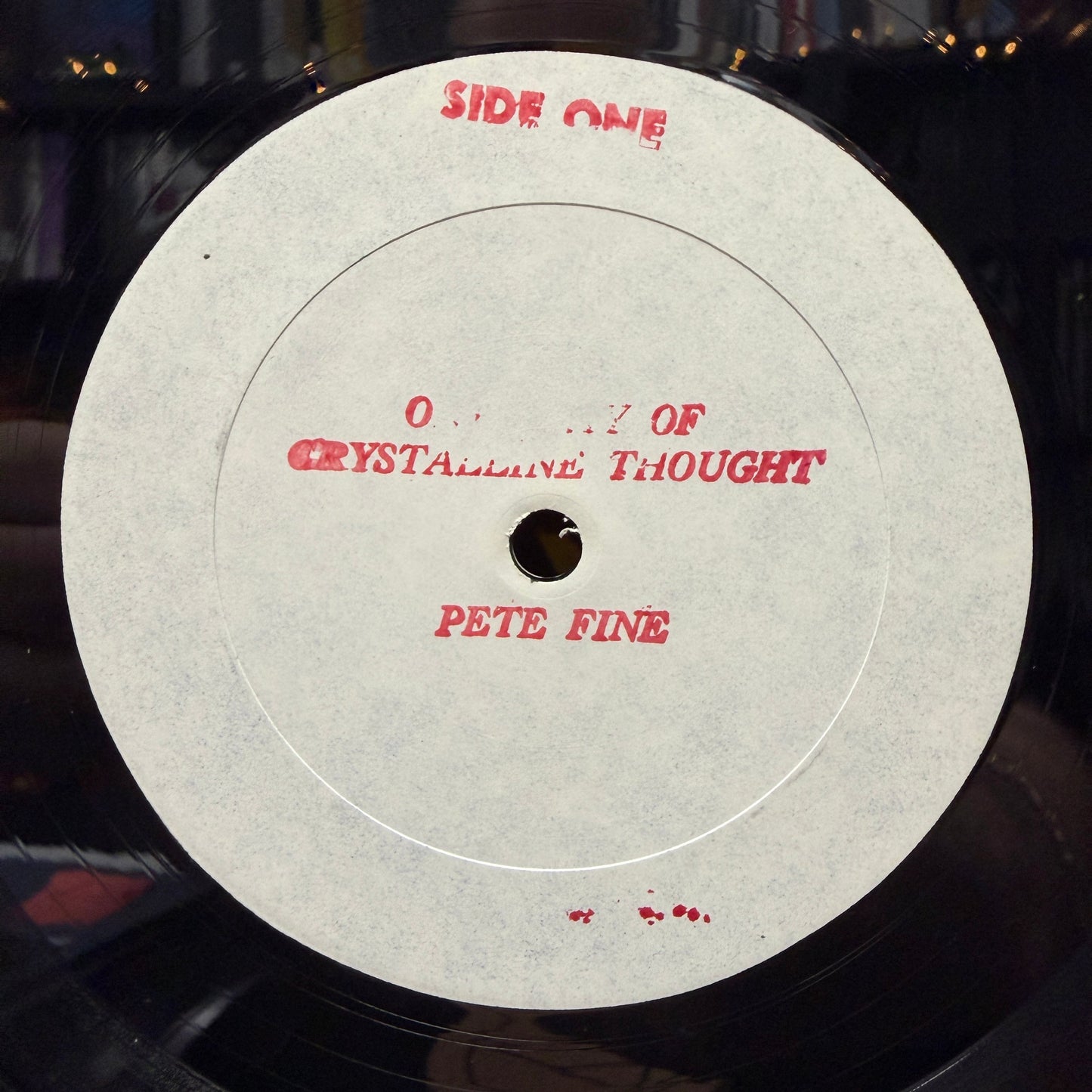 Pete Fine - On A Day Of Crystaline Thought - LP