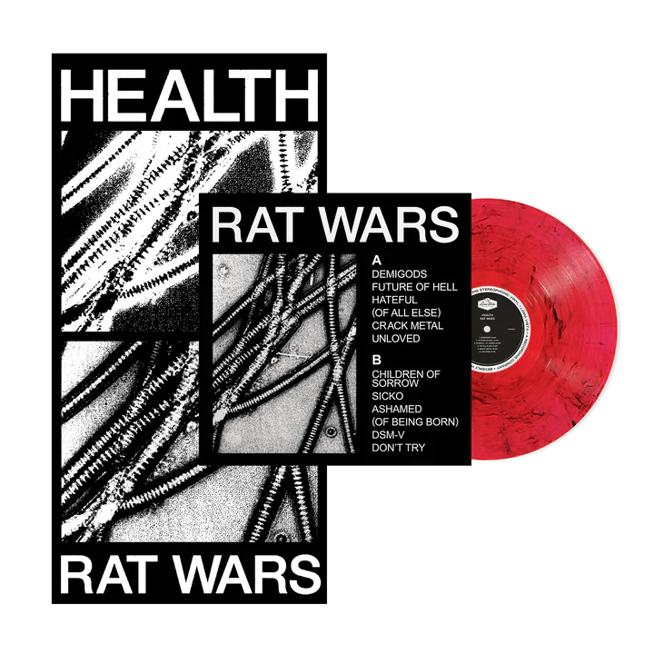 HEALTH "RAT WARS" LP (Red Smoke Color Vinyl)