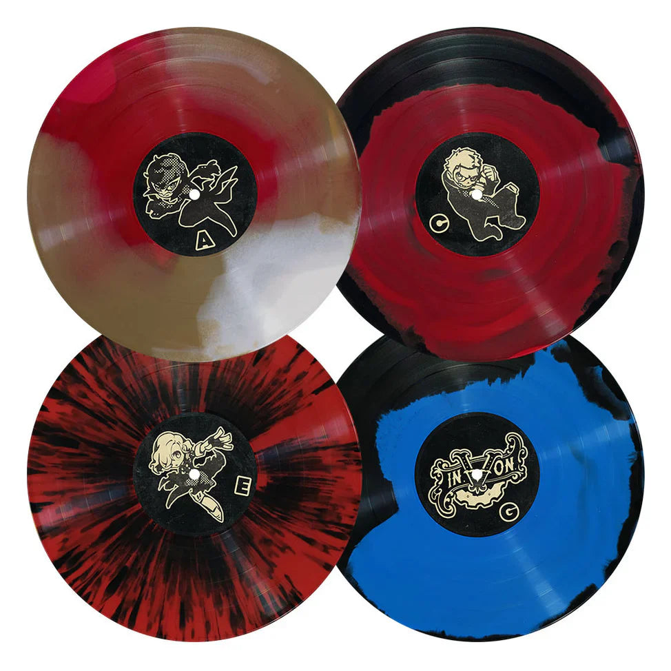 PRE-ORDER: Atlus Sound Team "Persona 5 Tactica" 4xLP Box Set ("Phantom Thieves" Color Vinyl)