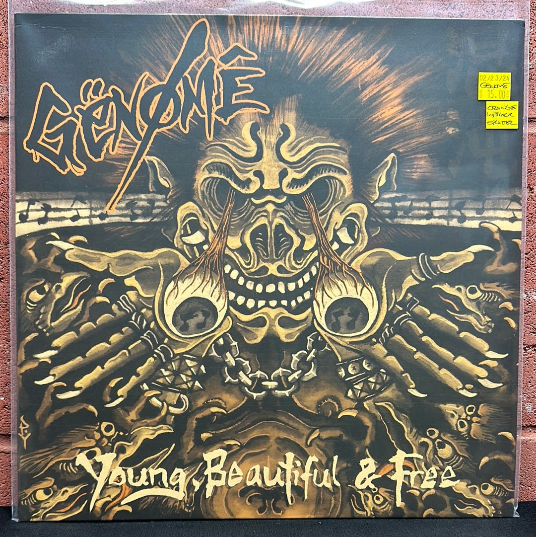 Used Vinyl: Genome "Young, Beautiful & Free" LP (Orange and black vinyl)