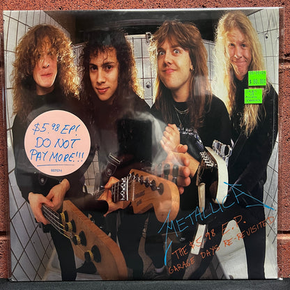 Used Vinyl: Metallica "The $5.98 E.P. - Garage Days Re-Revisited" 12" EP (1987 US Press Allied Plant In Shrink w/ Hype Sticker!)