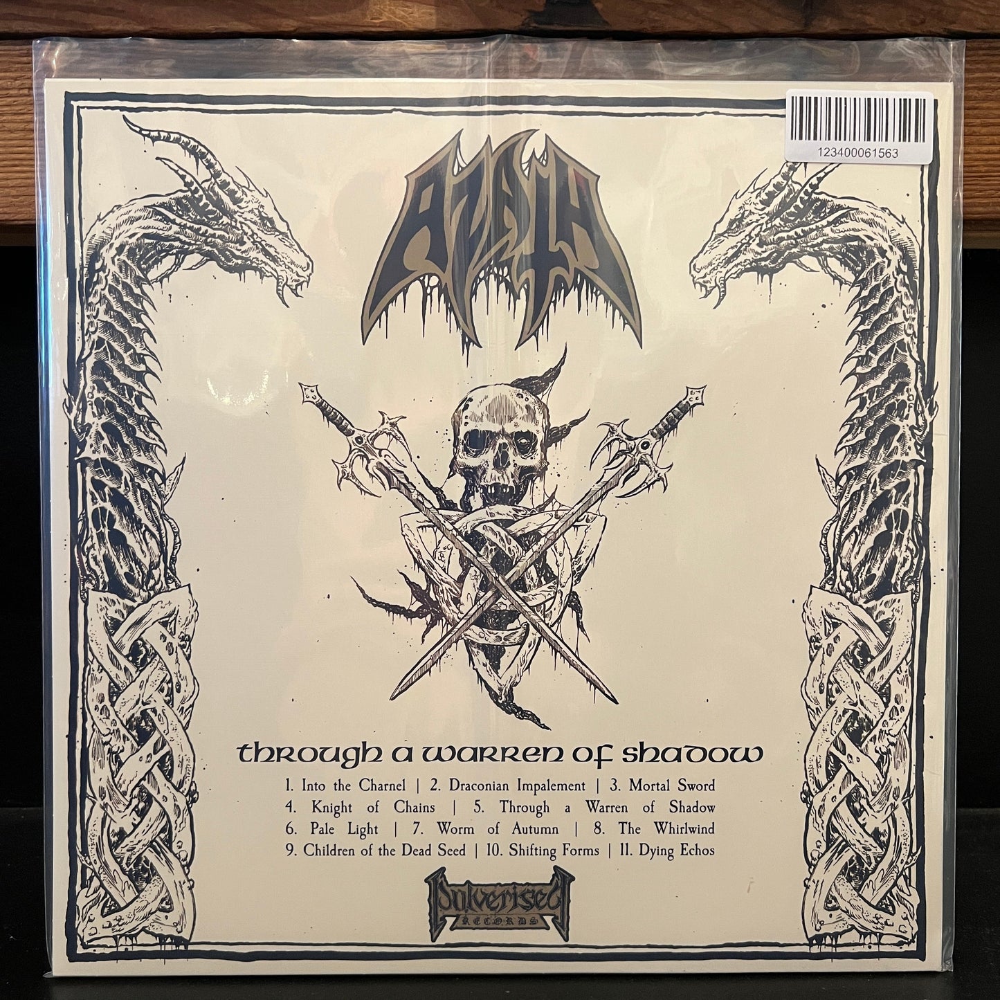 Used Vinyl: Azath "Through A Warren Of Shadow" LP (2020 Press - Bone Vinyl)