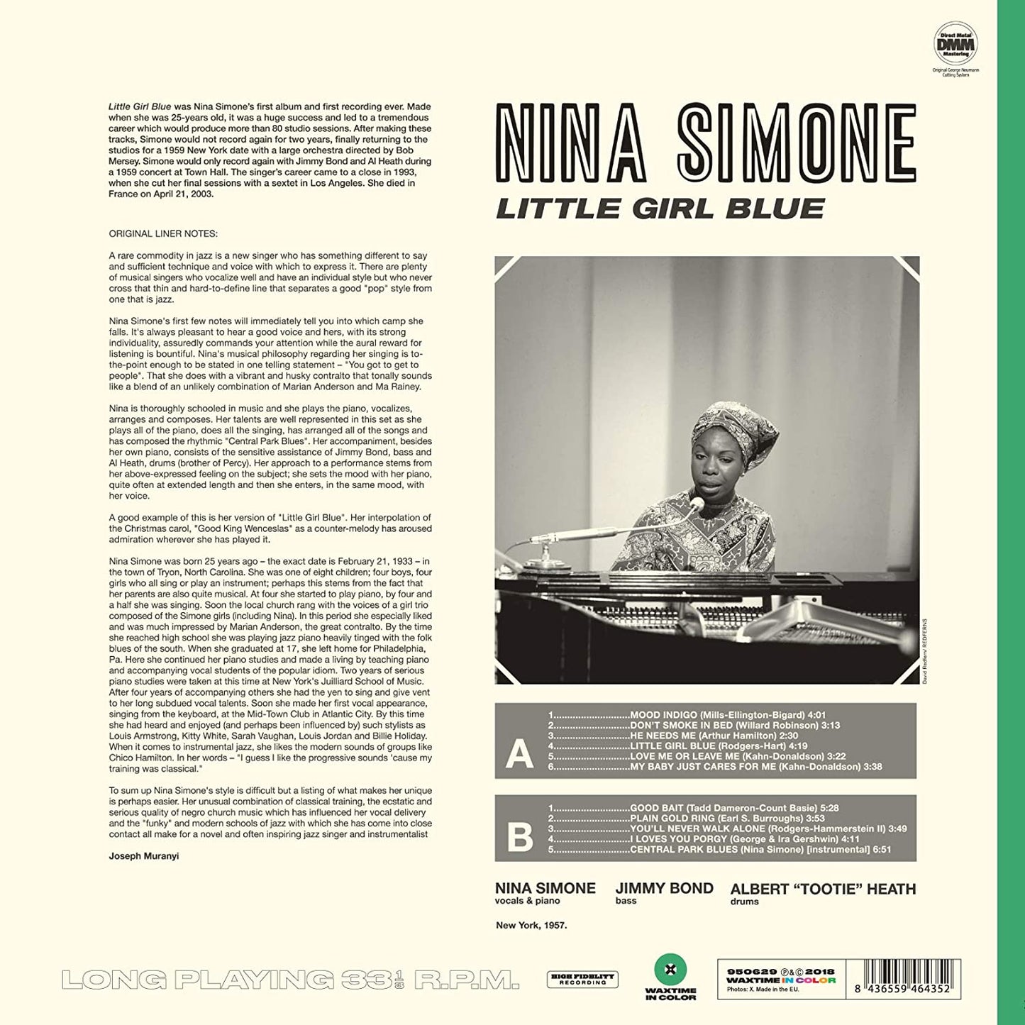 Simone, Nina/Little Girl Blue (Green Vinyl) [LP]