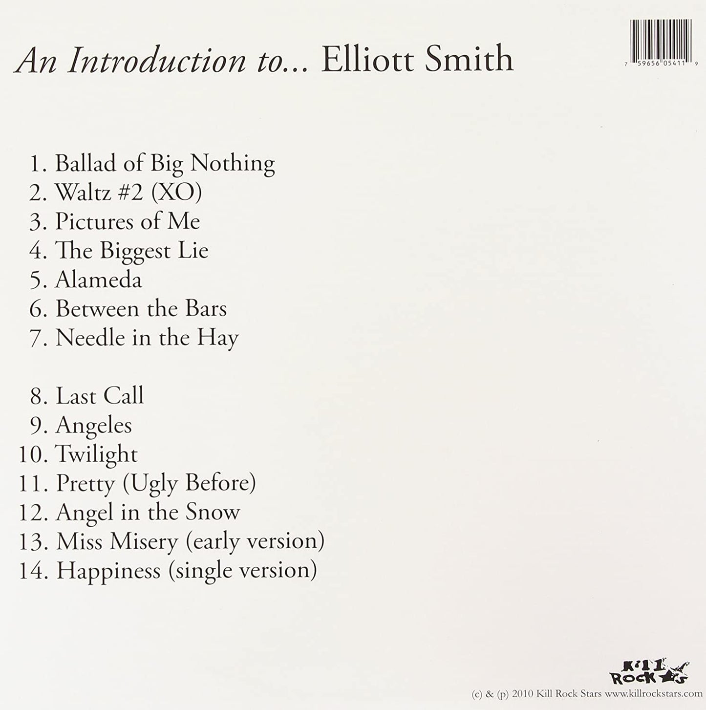 Smith, Elliott/An Introduction To [LP]