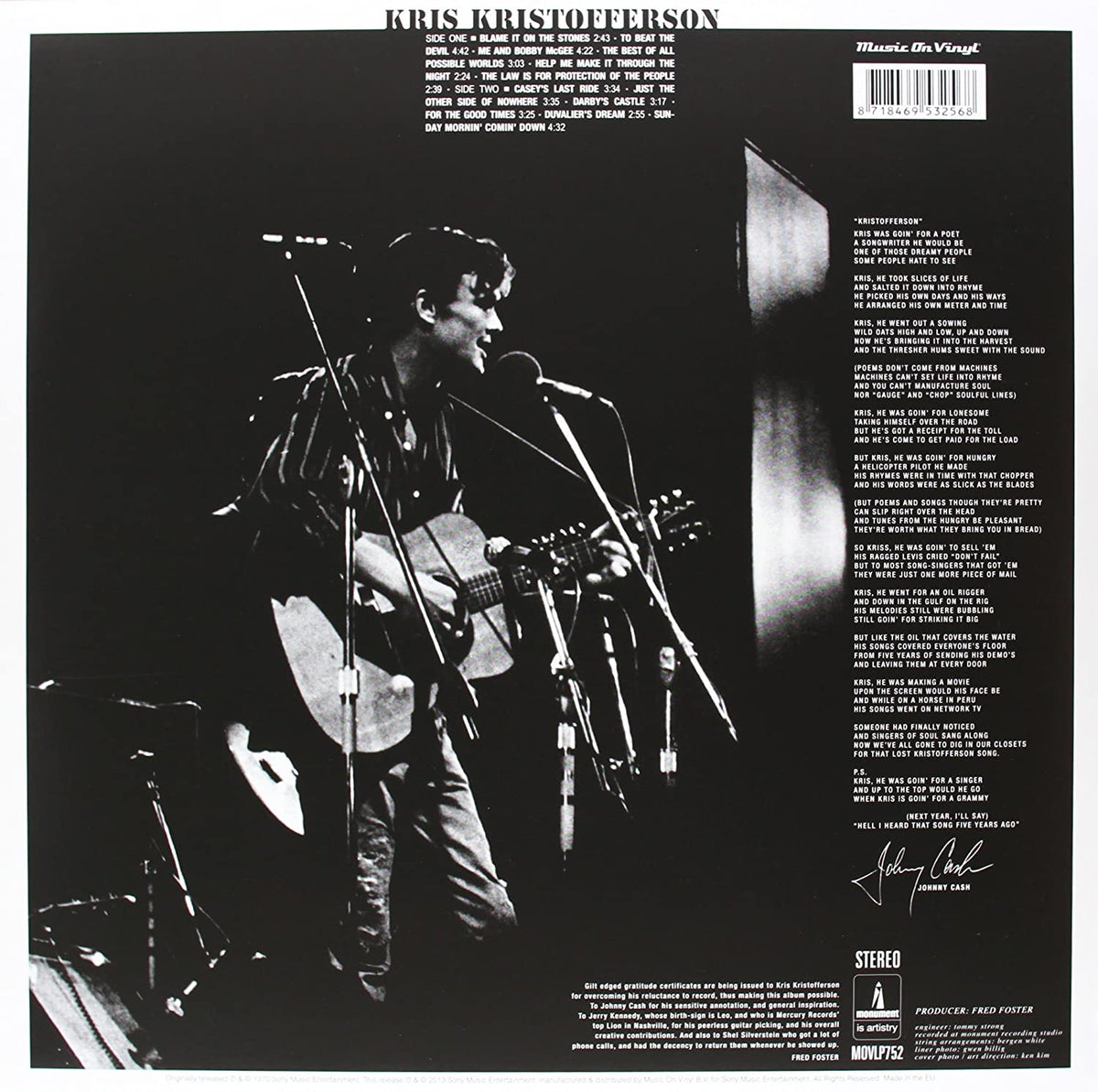 Kristofferson, Kris/Kris Kristofferson (Audiophile Pressing) [LP]
