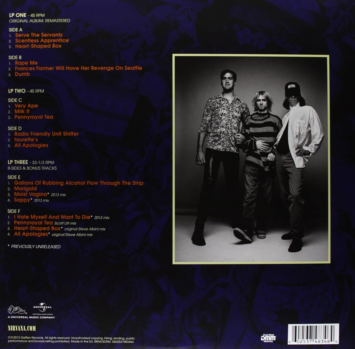 Nirvana/In Utero (20th Anniversary Edition 3LP) [LP]