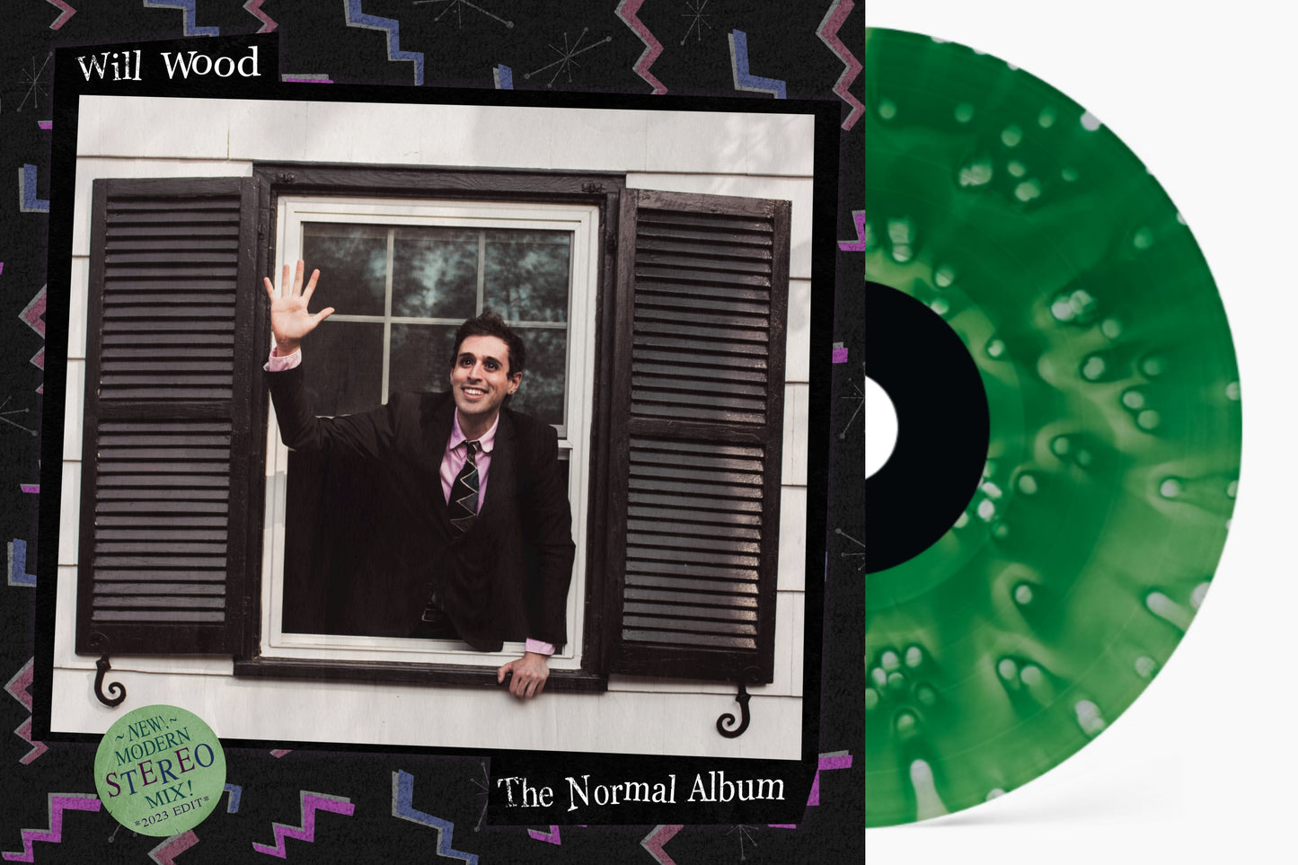 Will Wood "The Normal Album" LP (Indie Exclusive "Ghost Green" A-Side/B-Side Emerald Green & Coke Bottle Clear Vinyl)