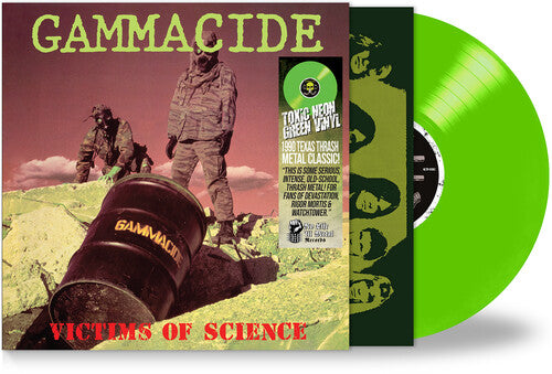 PRE-ORDER: Gammacide "Victims of Science" LP ("Toxic Neon Green" Vinyl)