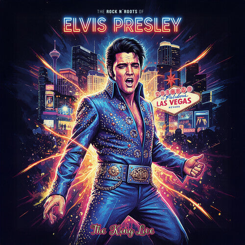 Elvis Presley "The Rock N Roots of..." LP (Blue Vinyl)