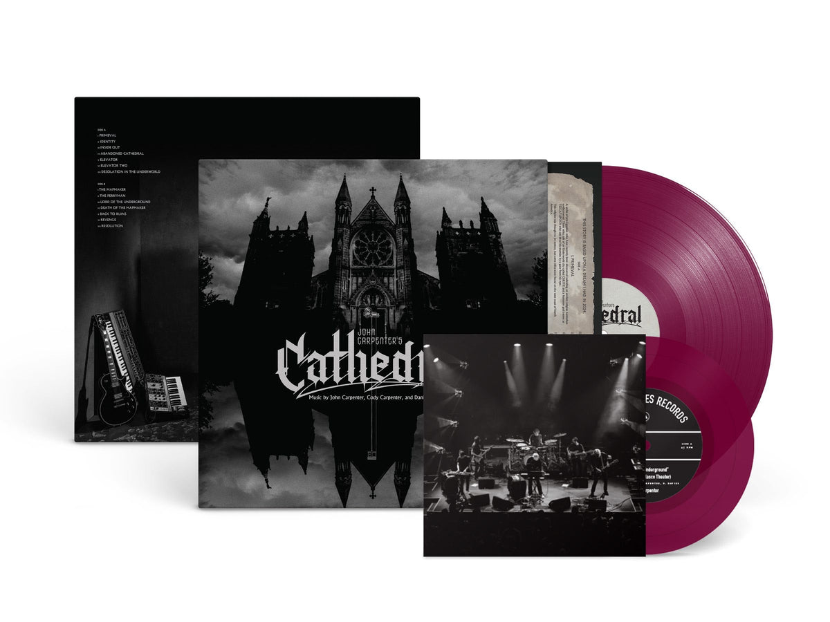 PRE-ORDER: John Carpenter, Cody Carpenter, & Daniel Davies "Cathedral" LP + 7" (Indie Exclusive Amethyst Vinyl)