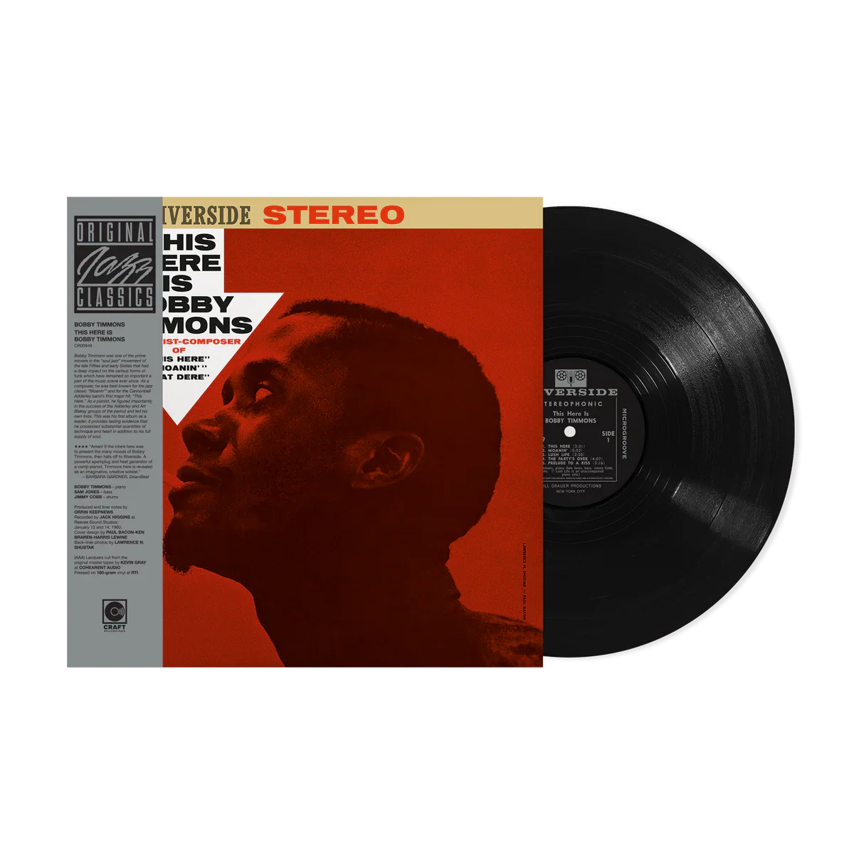 PRE-ORDER: Bobby Timmons "This Here Is Bobby Timmons (Original Jazz Classics)" LP (180g Vinyl)