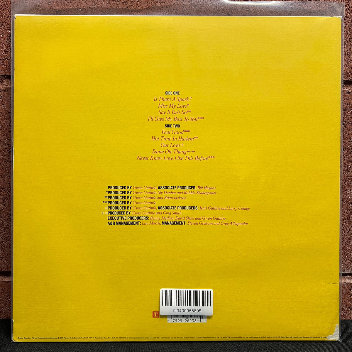 Used Vinyl: Gwen Guthrie "Hot Times" LP