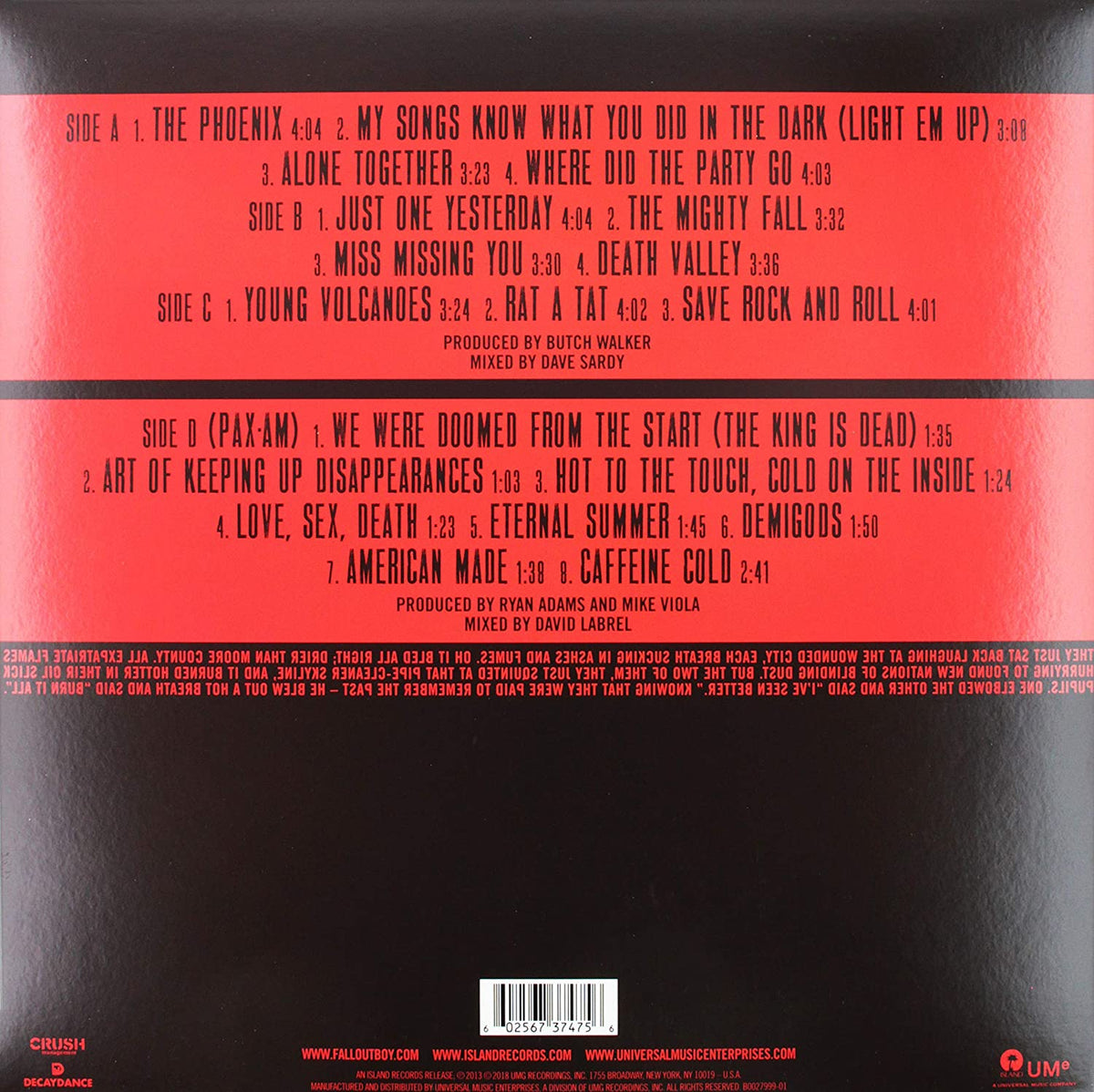 Fall Out Boy/Save Rock And Roll - Pax Am Edition [LP]