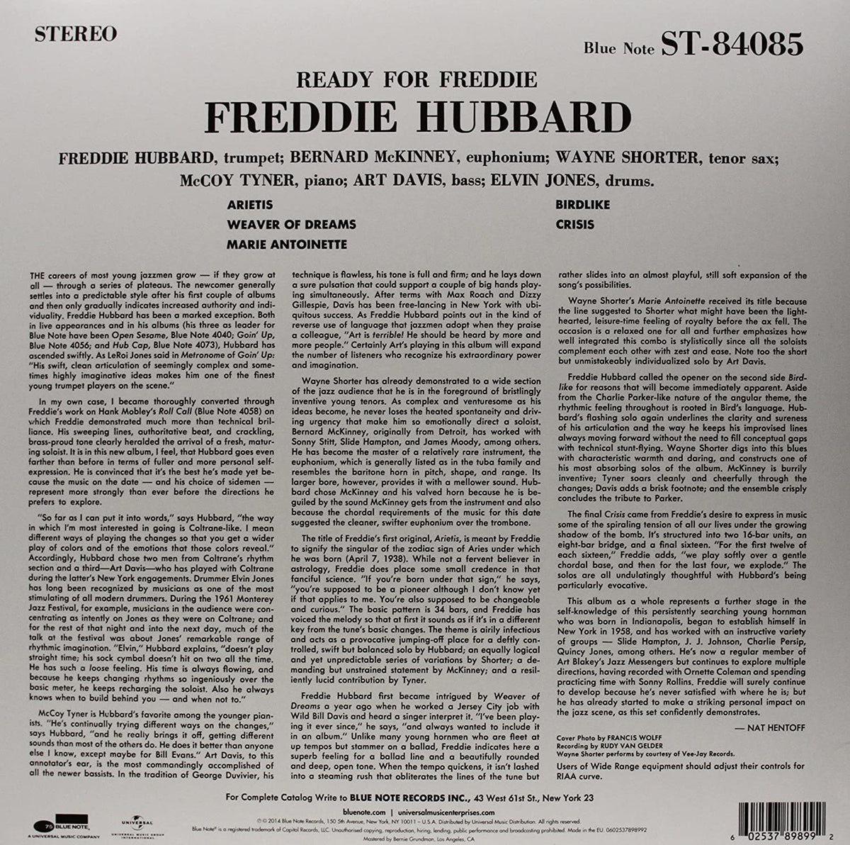 Hubbard, Freddie/Ready For Freddie [LP]
