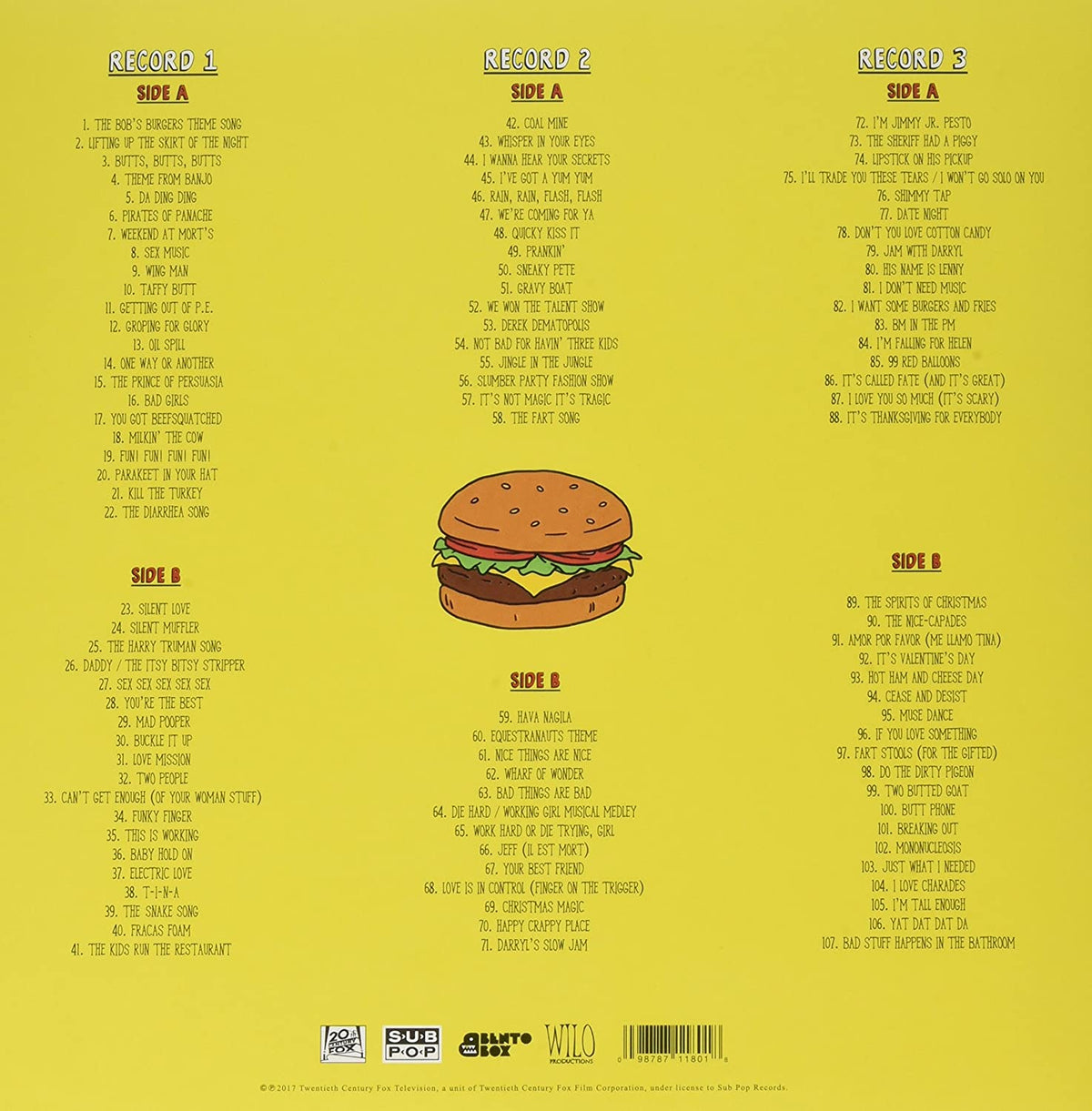 Soundtrack/The Bob's Burgers Music Album (3LP+7 Inch) [LP]