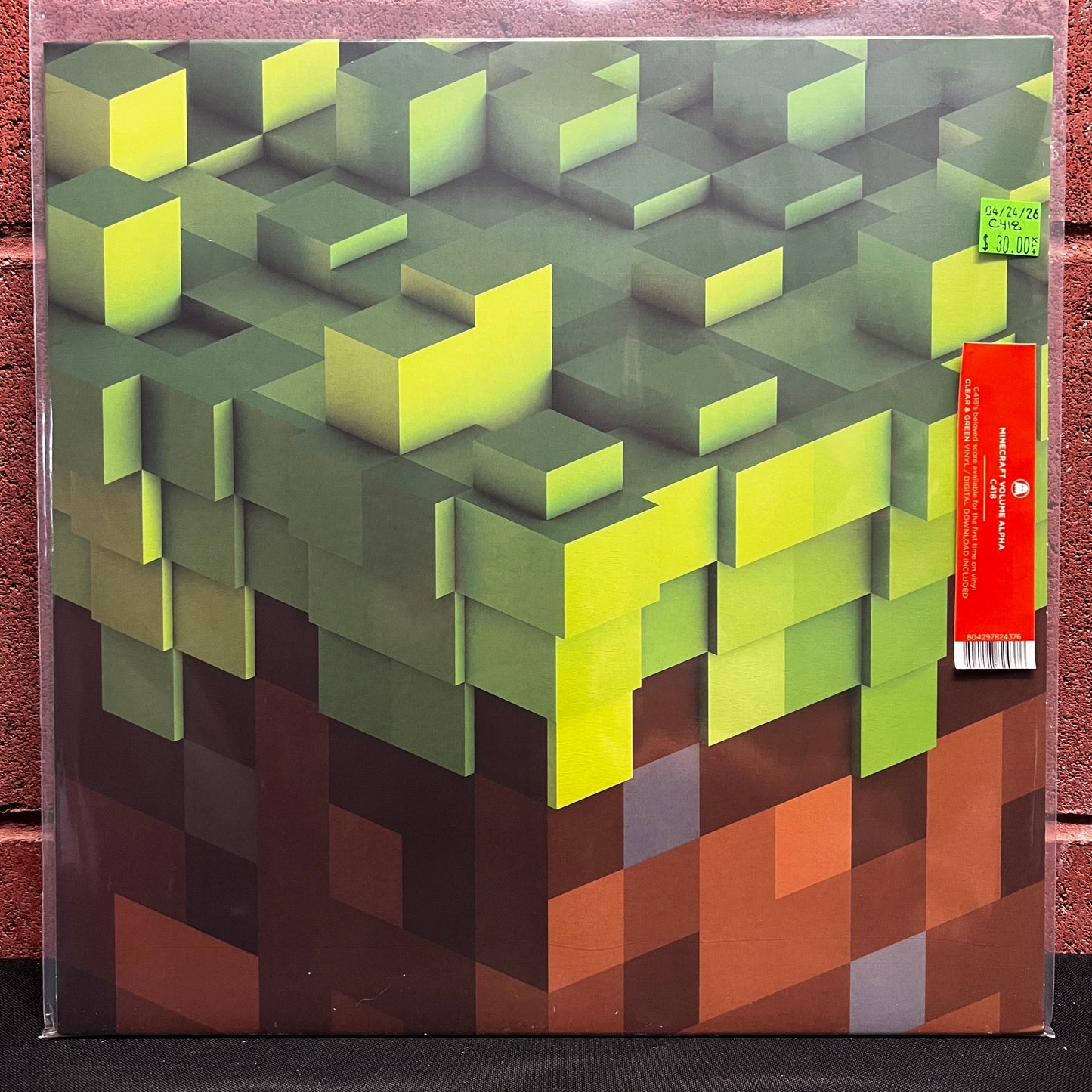 Used Vinyl: C418 "Minecraft Volume Alpha" LP (2022 Press - Green Blob In Clear Vinyl)