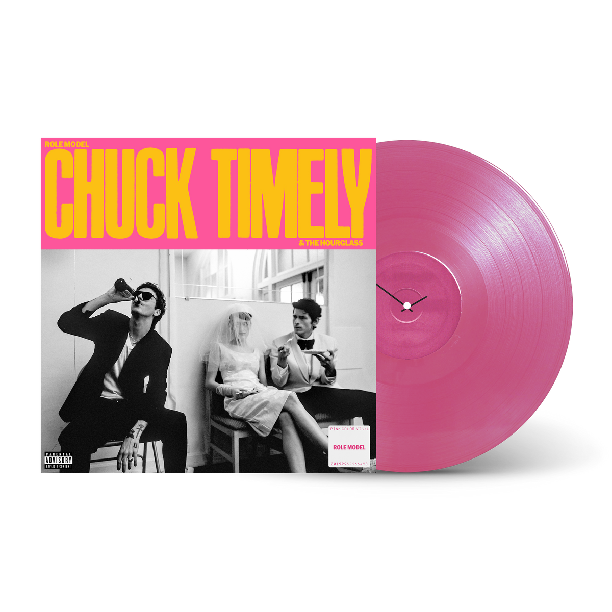 PRE-ORDER: ROLE MODEL "Chuck Timely & The Hourglass" LP (Watermelon Pink Vinyl)