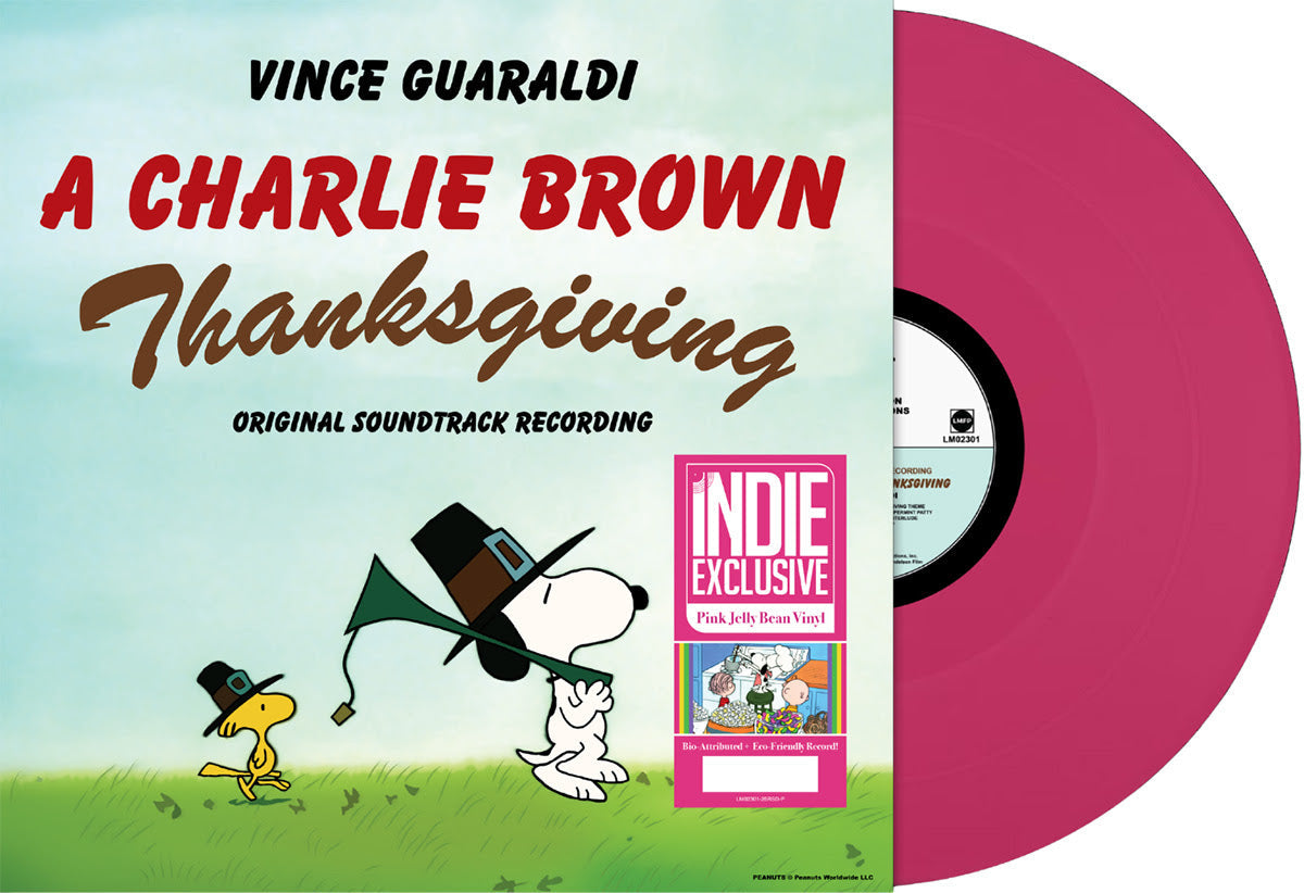 PRE-ORDER: Vince Guaraldi "A Charlie Brown Thanksgiving" LP (Indie Exclusive Pink Jelly Bean Vinyl)