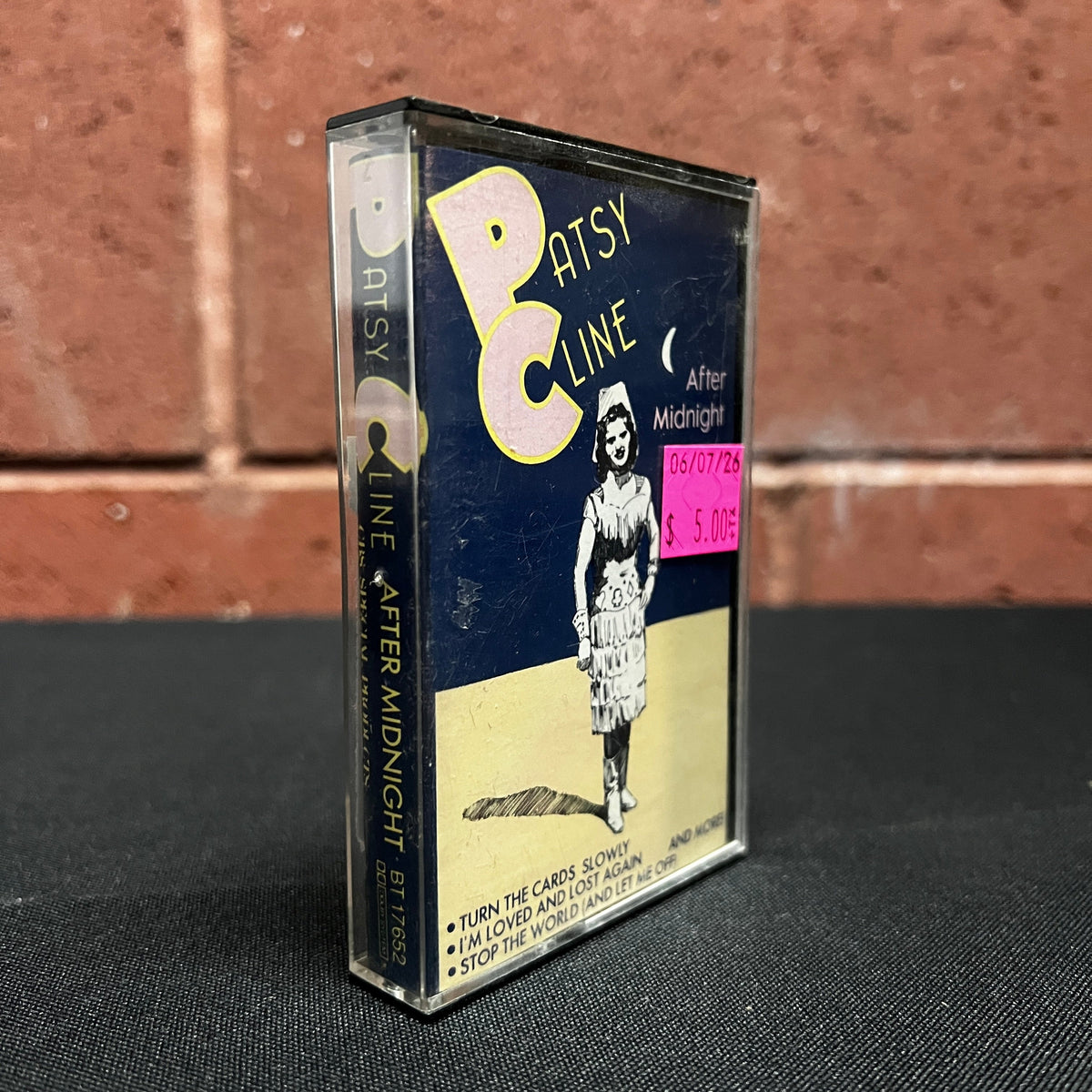 Used Cassette: Patsy Cline "After Midnight" Tape