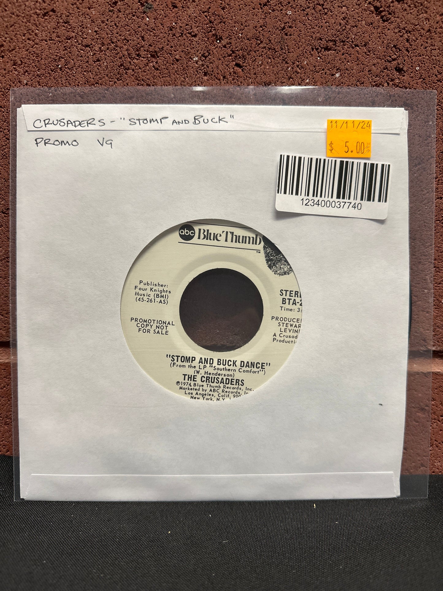 Used Vinyl: The Crusaders "Stomp And Buck Dance" 7" (Promo)