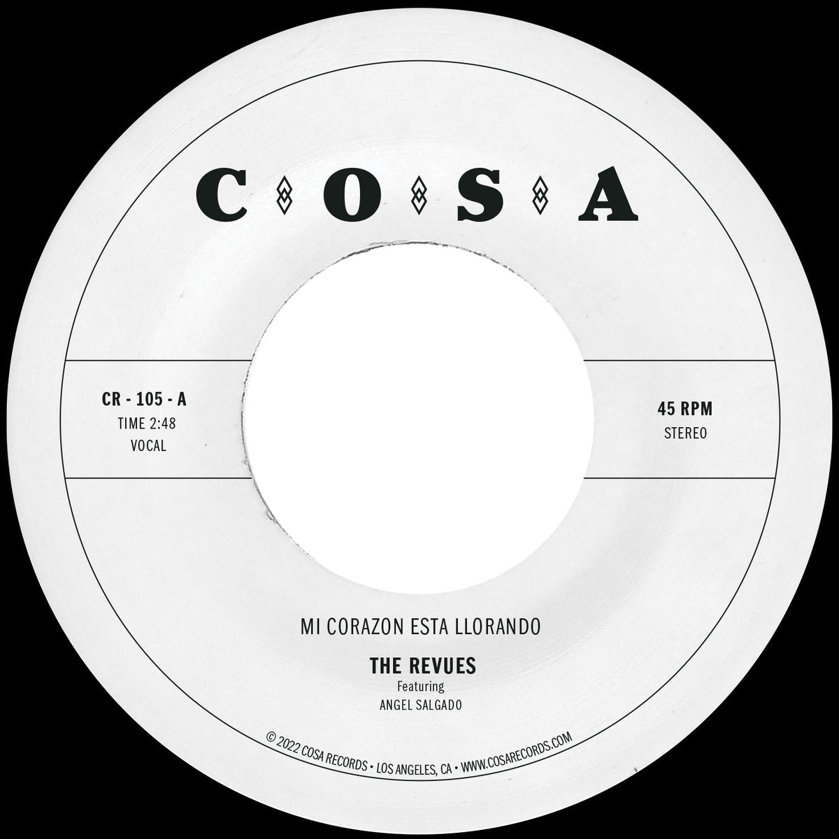 The Revues "Mi Corazón Esta Llorando" 7" (Color Vinyl)