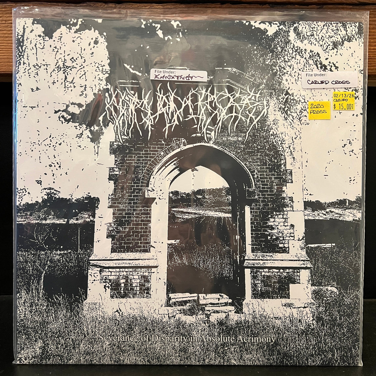 Used Vinyl: Carved Cross "Severance Of Disparity In Absolute Acrimony" LP (2020 Press)
