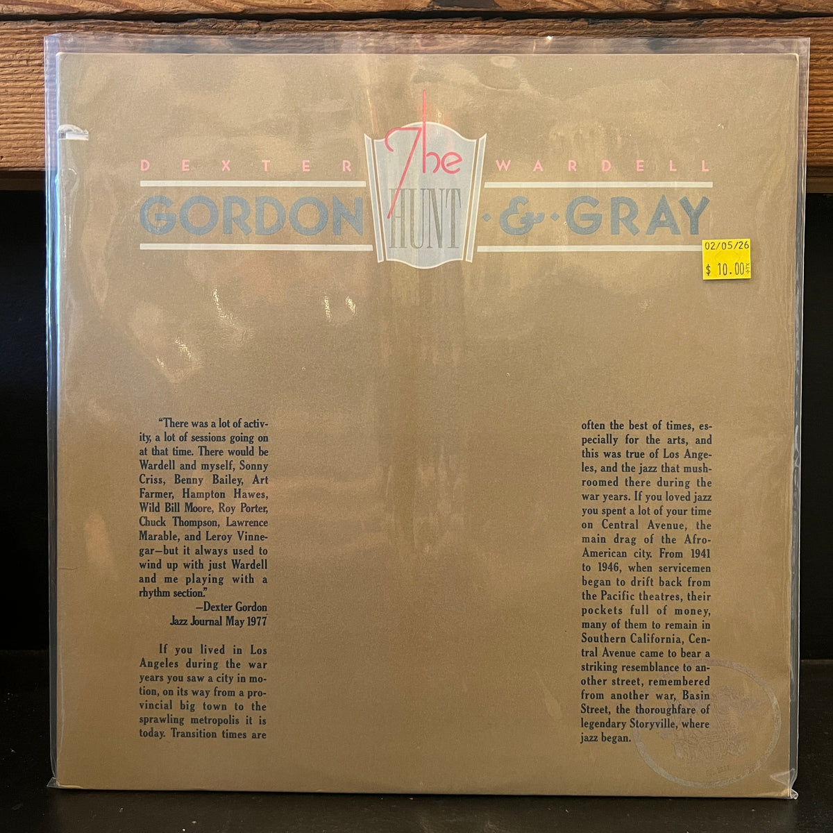 Used Vinyl: Dexter Gordon & Wardell Gray "The Hunt" 2xLP (1970's pressing)