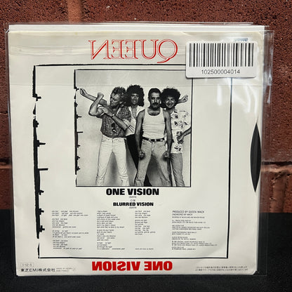 Used Vinyl: Queen "One Vision / Blurred Vision" 7" (1985 Japanese Issue)
