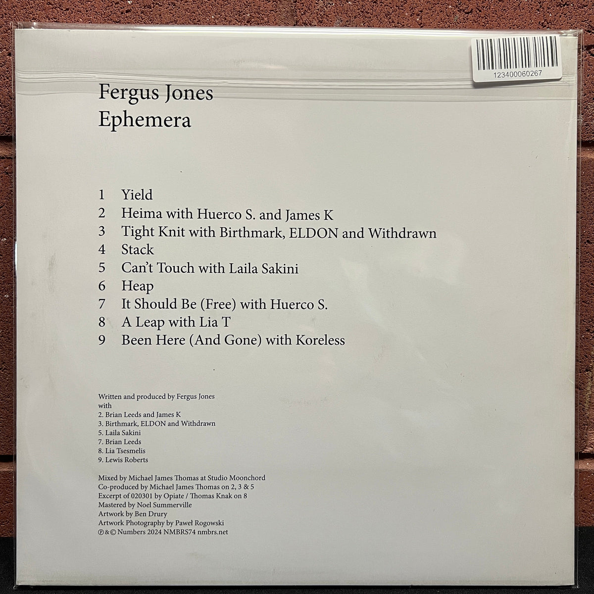 Used Vinyl: Fergus Jones (fka Perko) "Ephemera" LP (Danish pressing)