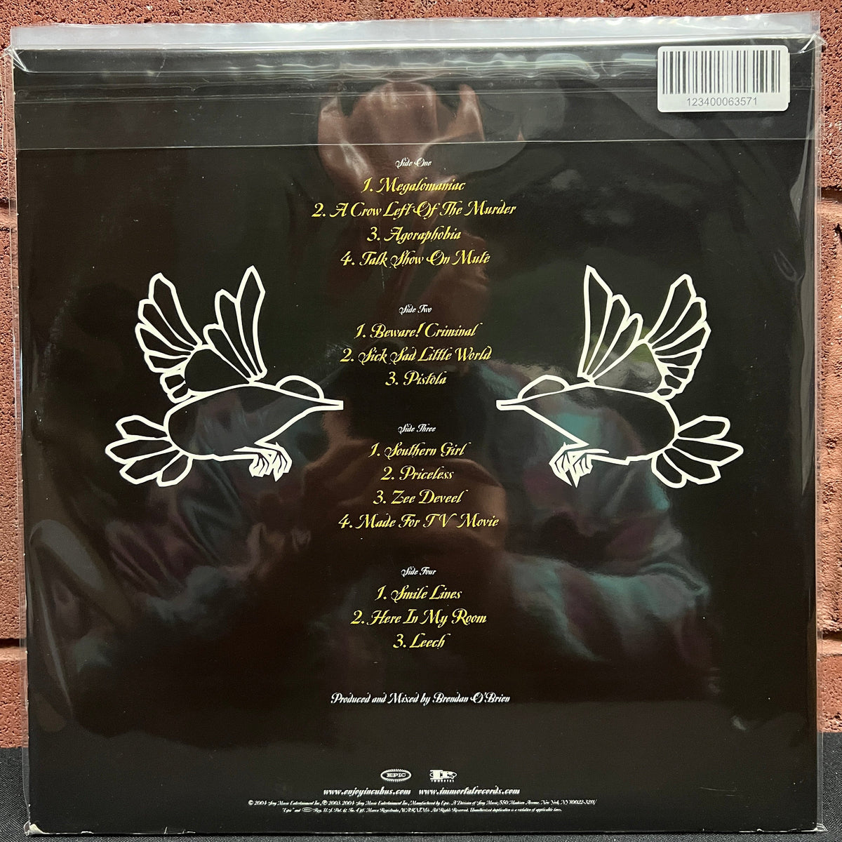 Used Vinyl: Incubus "A Crow Left Of The Murder..." 2xLP (2004 Press)