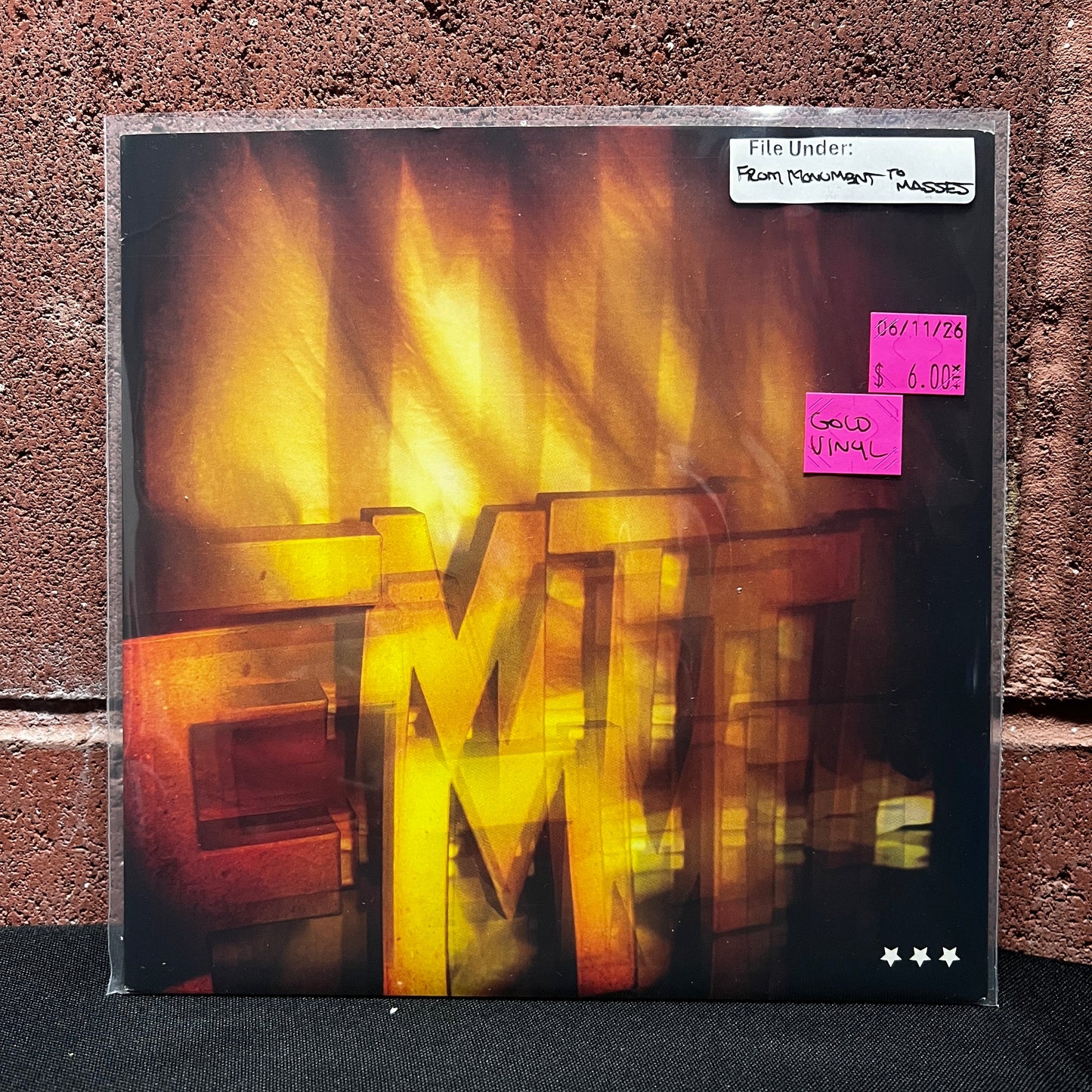 Used Vinyl: From Monument To Masses "Beyond God & Elvis" 7" (Gold Vinyl)