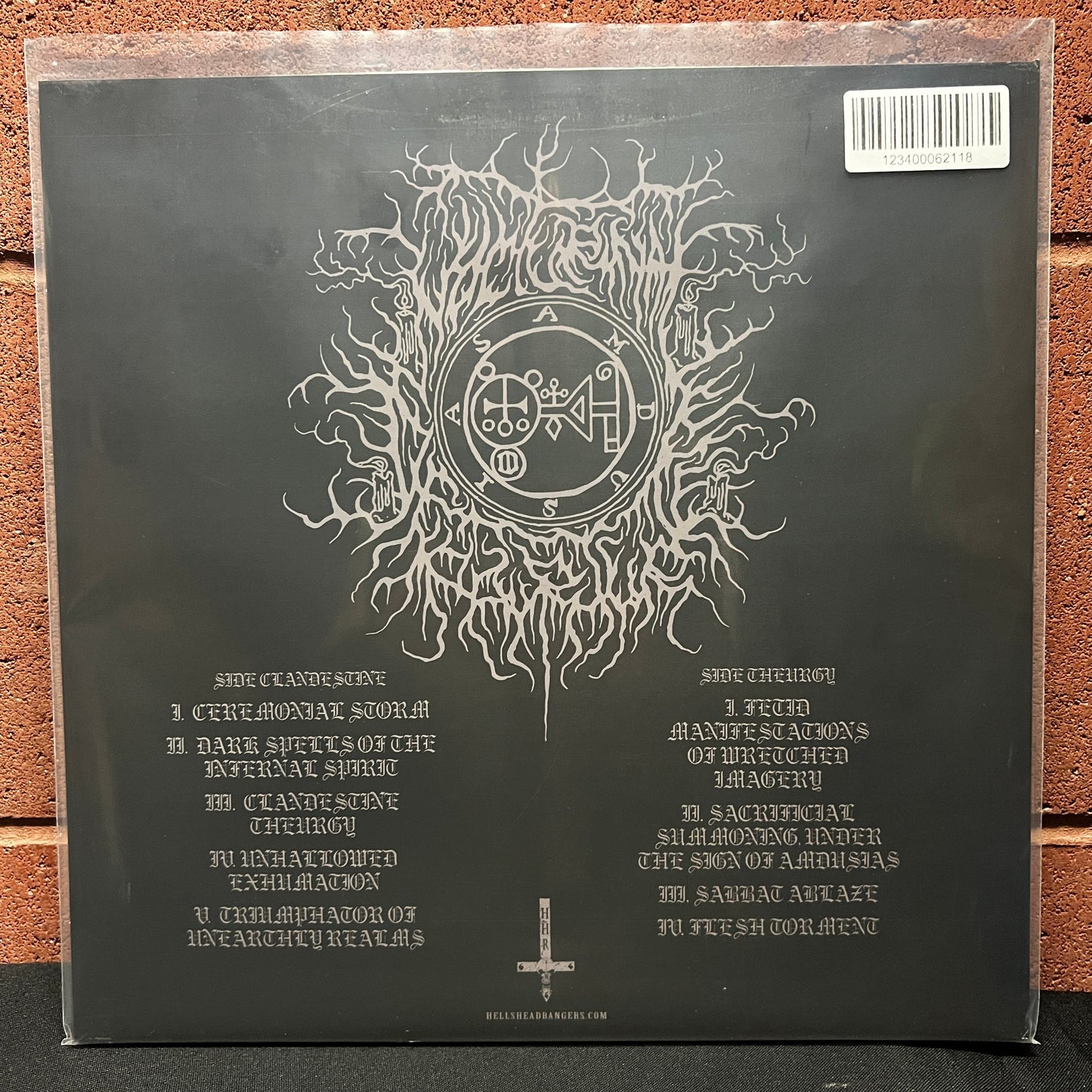 Used Vinyl: Nocturnal Departure ‎"Clandestine Theurgy" LP (2023 Press - Clear w/Black Marble Vinyl)