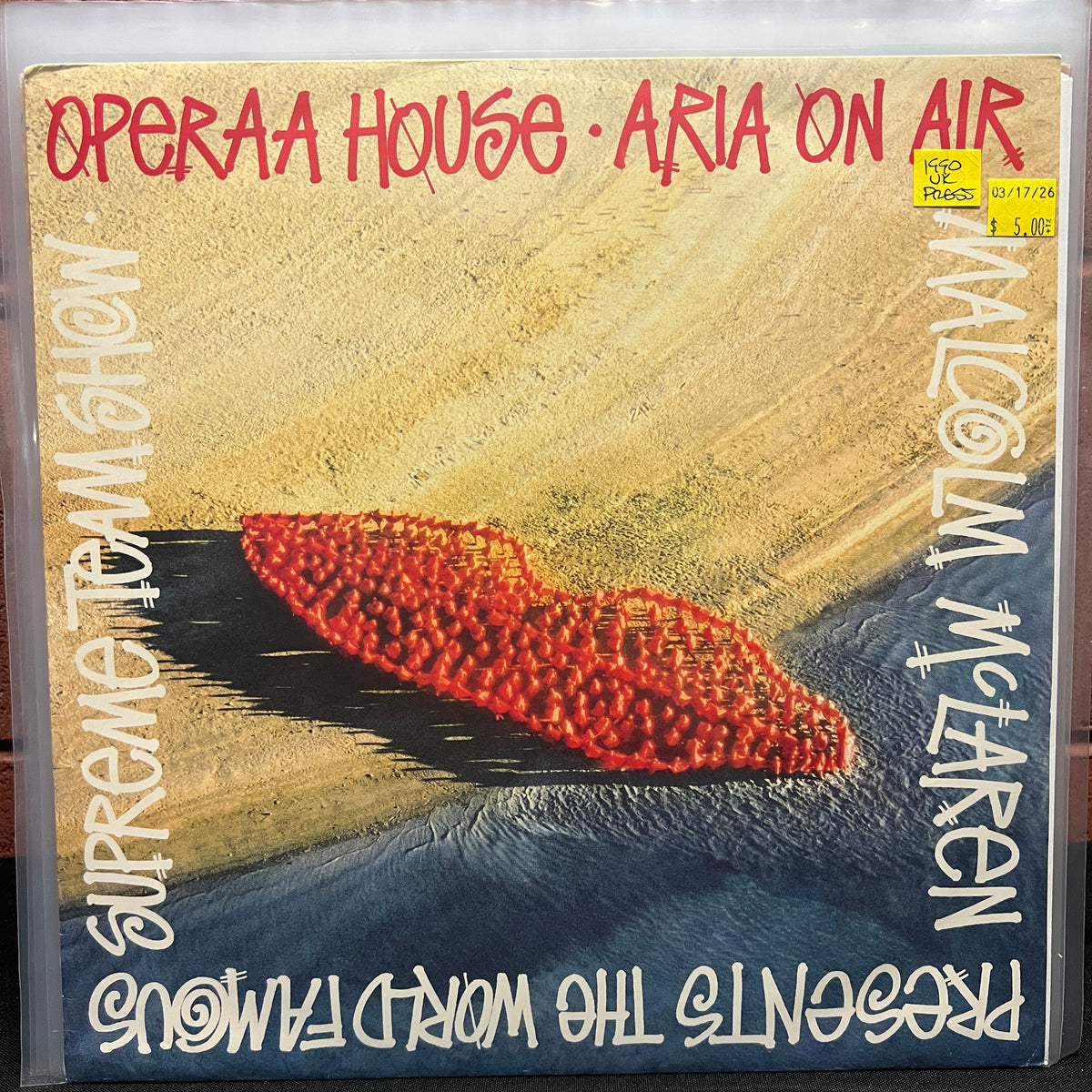 Used Vinyl: Malcolm McLaren Presents The World Famous Supreme Team Show "Operaa House / Aria On Air" 12' (1990 UK Press)