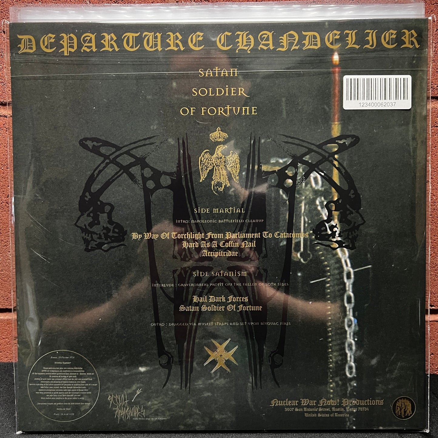 Used Vinyl: Departure Chandelier "Satan Soldier Of Fortune" LP (Picture Disc)