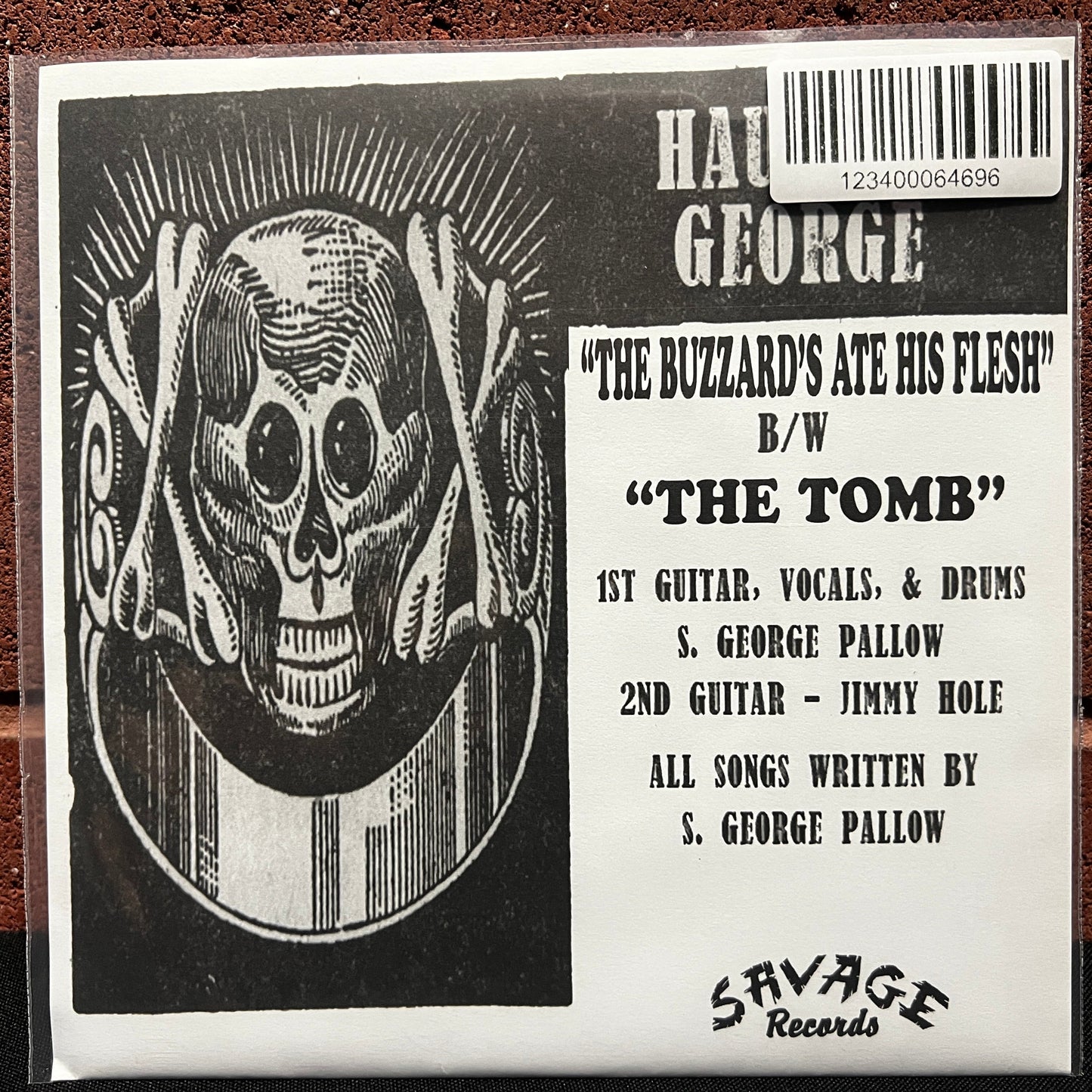 Used Vinyl: Haunted George "The Buzzards Ate His Flesh" 7" (2008 Press - Green Vinyl)