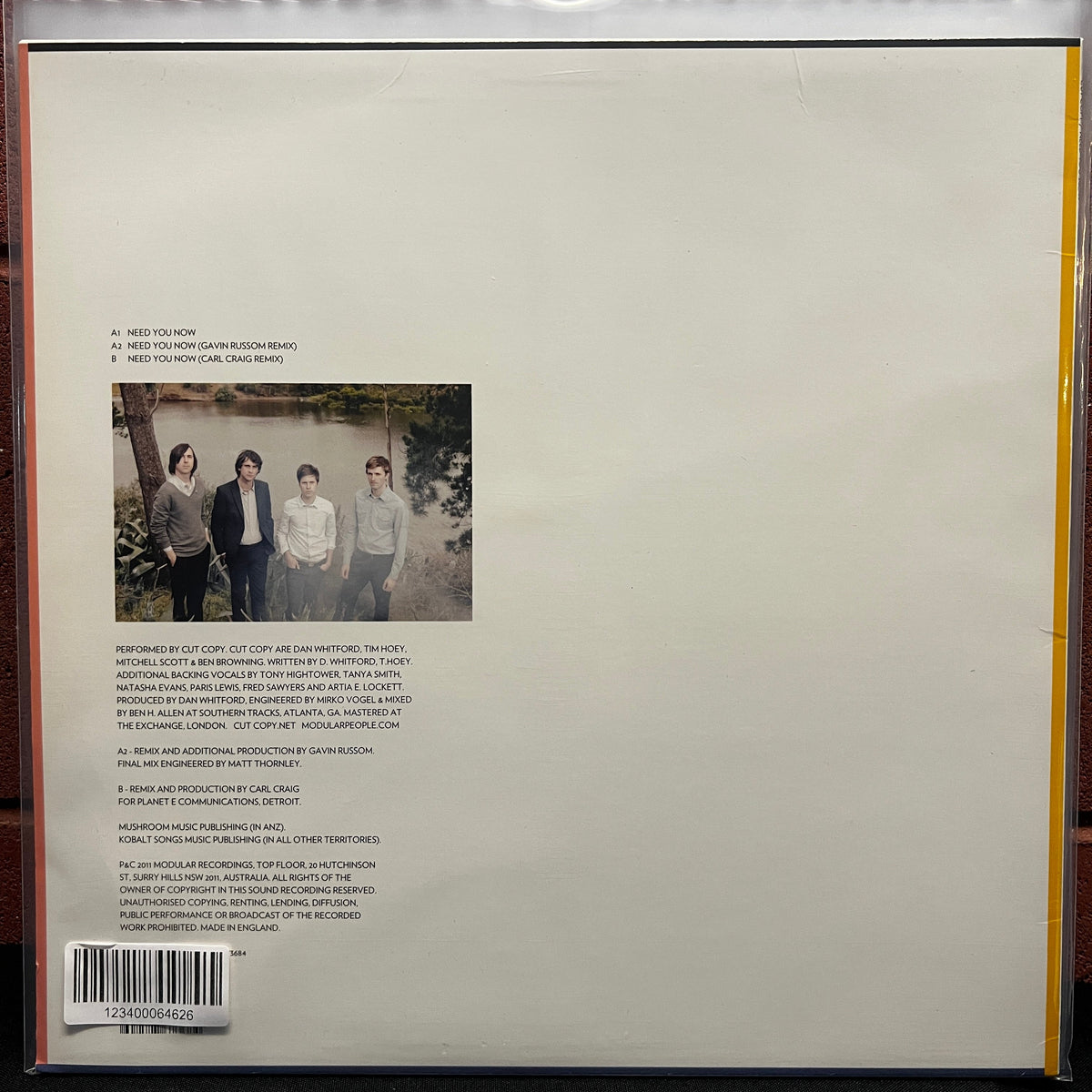 Used Vinyl: Cut / Copy "Need You Now" LP (2011 UK Press)