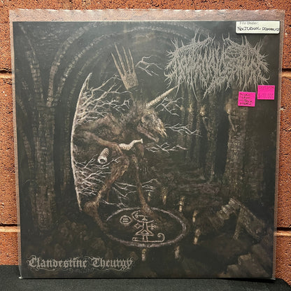 Used Vinyl: Nocturnal Departure ‎"Clandestine Theurgy" LP (2023 Press - Clear w/Black Marble Vinyl)
