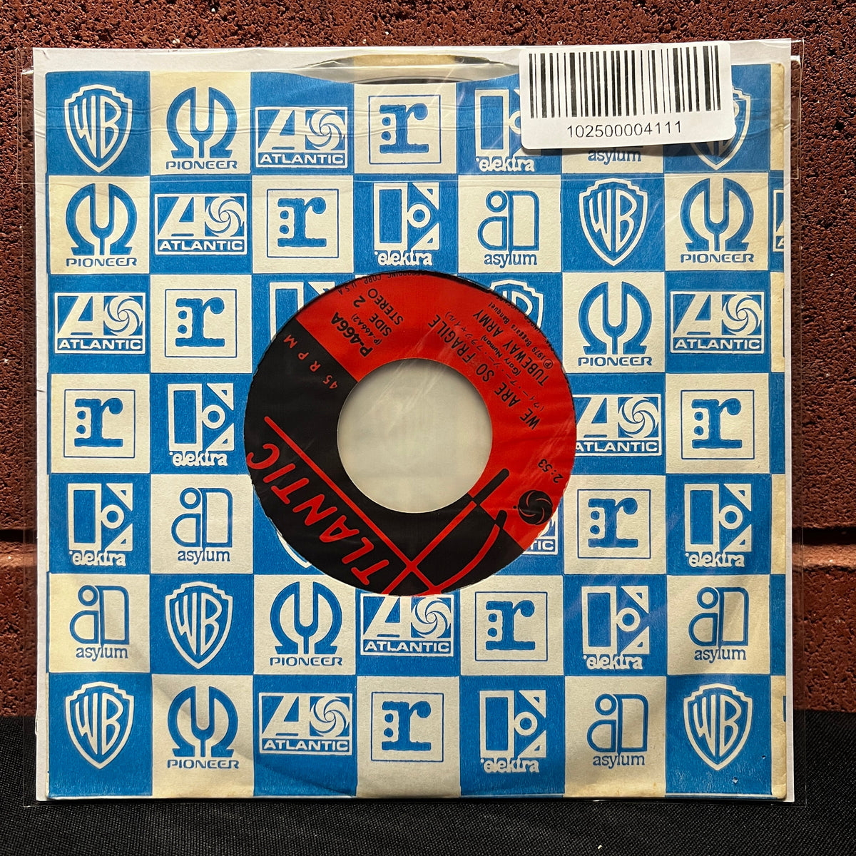 Used Vinyl: Tubeway Army (Gary Numan) "Are 'Friends' Electric? / We Are So Fragile" 7" (1979 Japanese Issue)