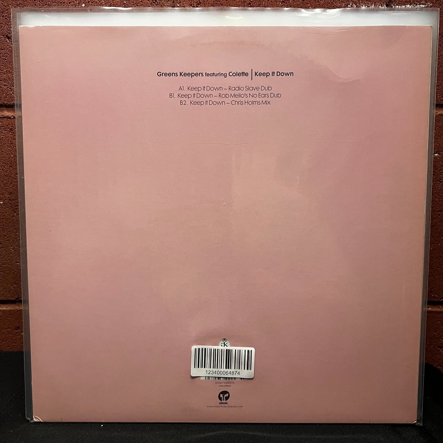 Used Vinyl: Greens Keepers w/Colette "Keep It Down" 12" (2004 UK Press)