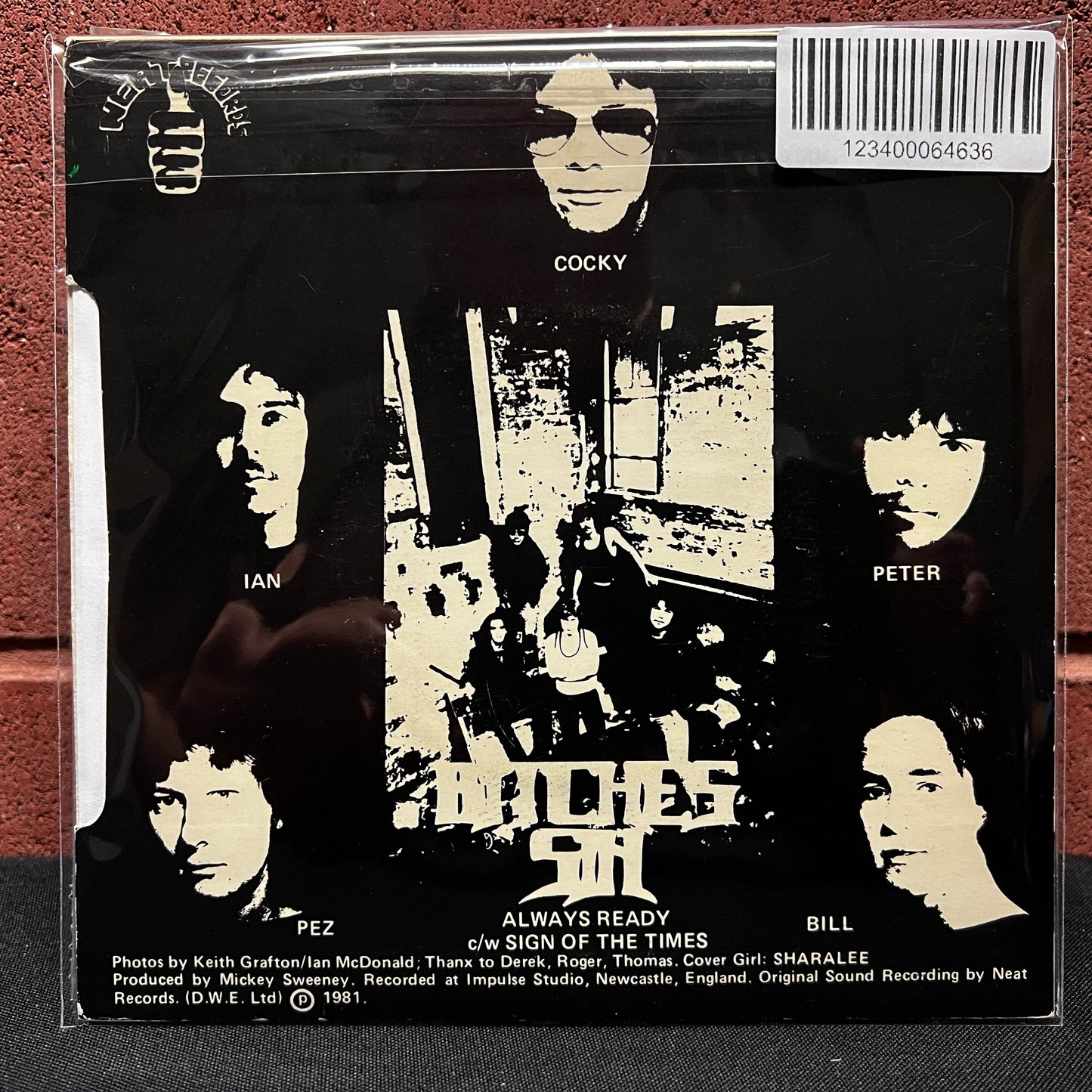 Used Vinyl: Bitches Sin "Always Ready (For Love)" 7" (1981 UK Press)