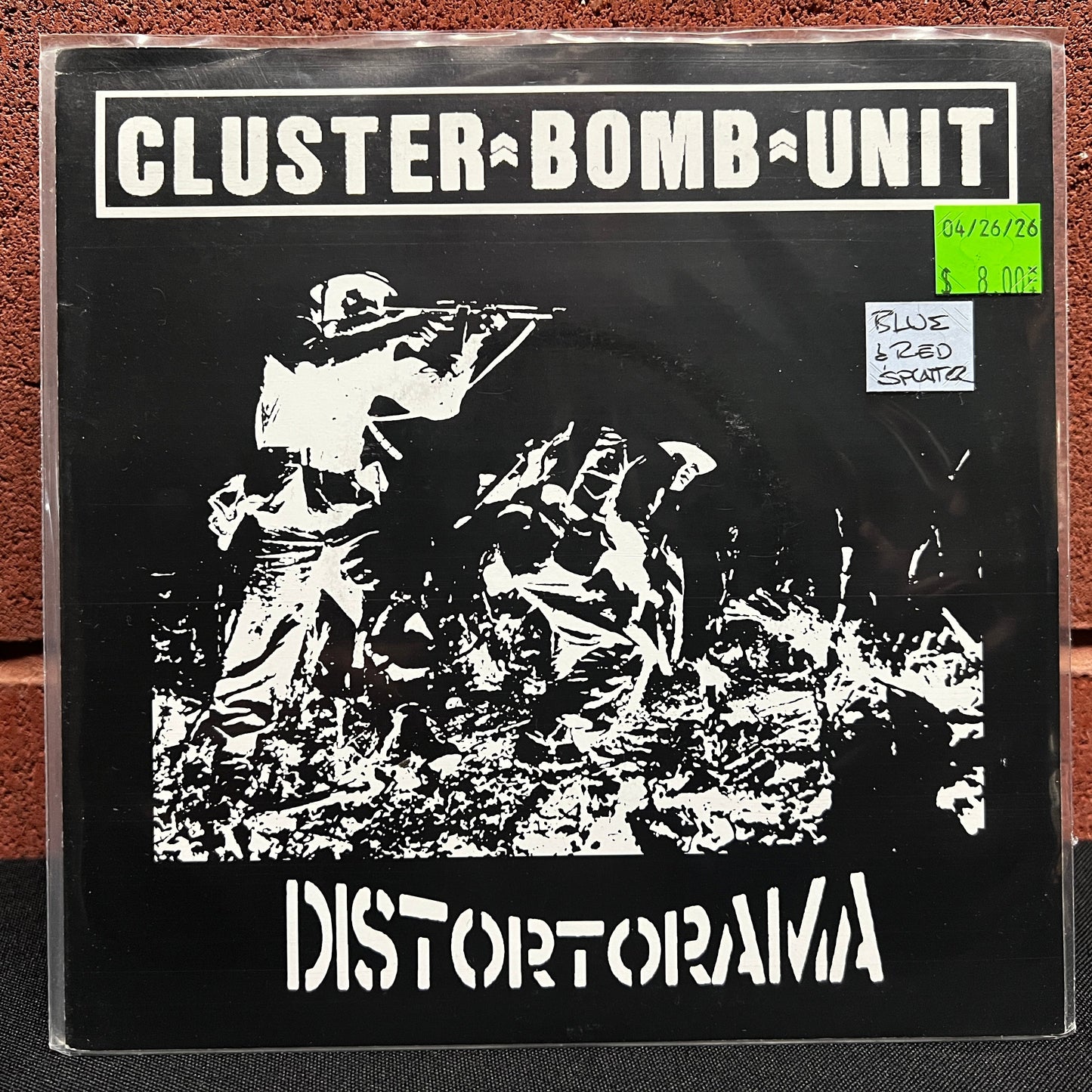 Used Vinyl: Cluster Bomb Unit "Distortorama" 7" (Red & Blue Splatter Vinyl)