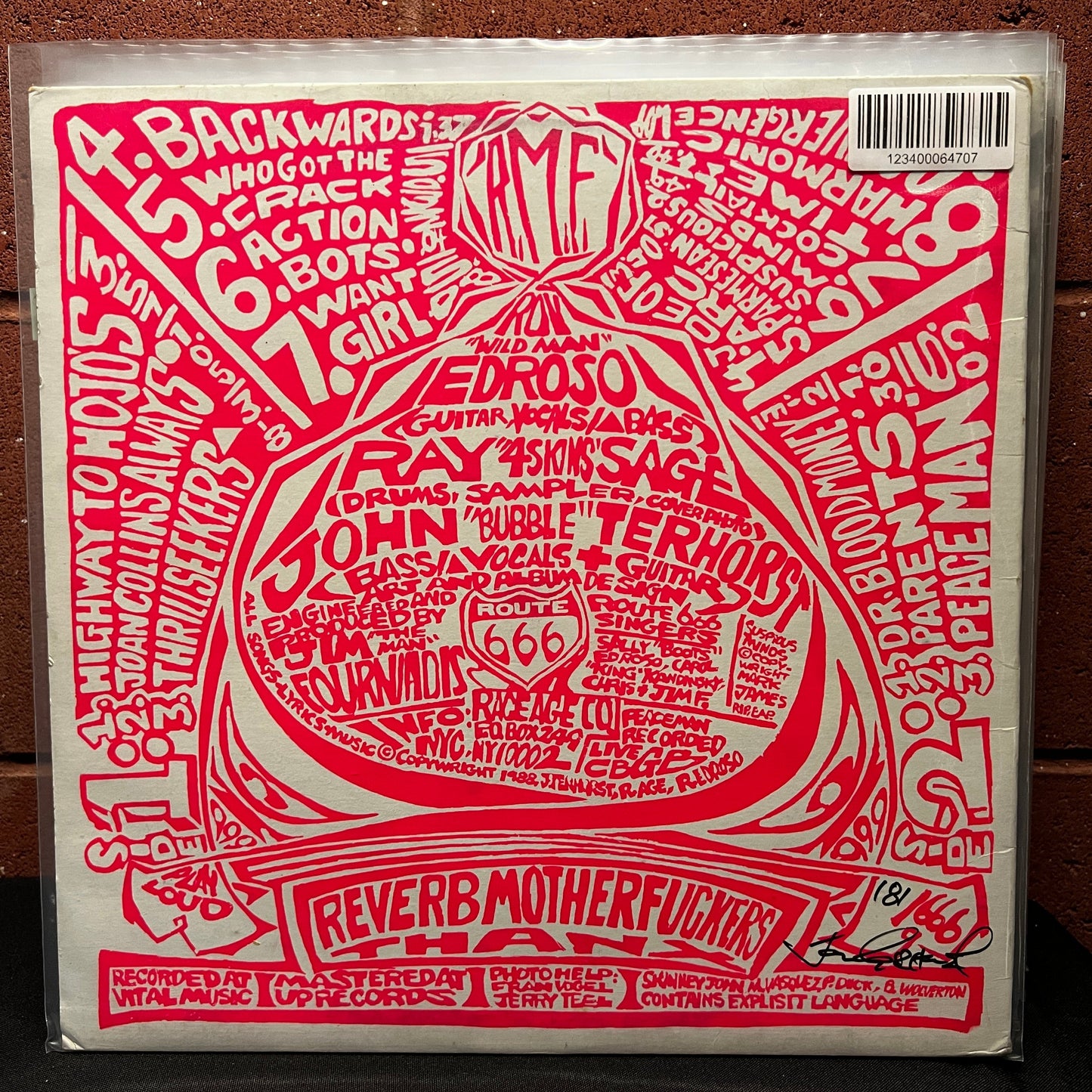 Used Vinyl: Reverb Mother Fuckers (R.M.F.) "Route 666" LP (1988 Press)