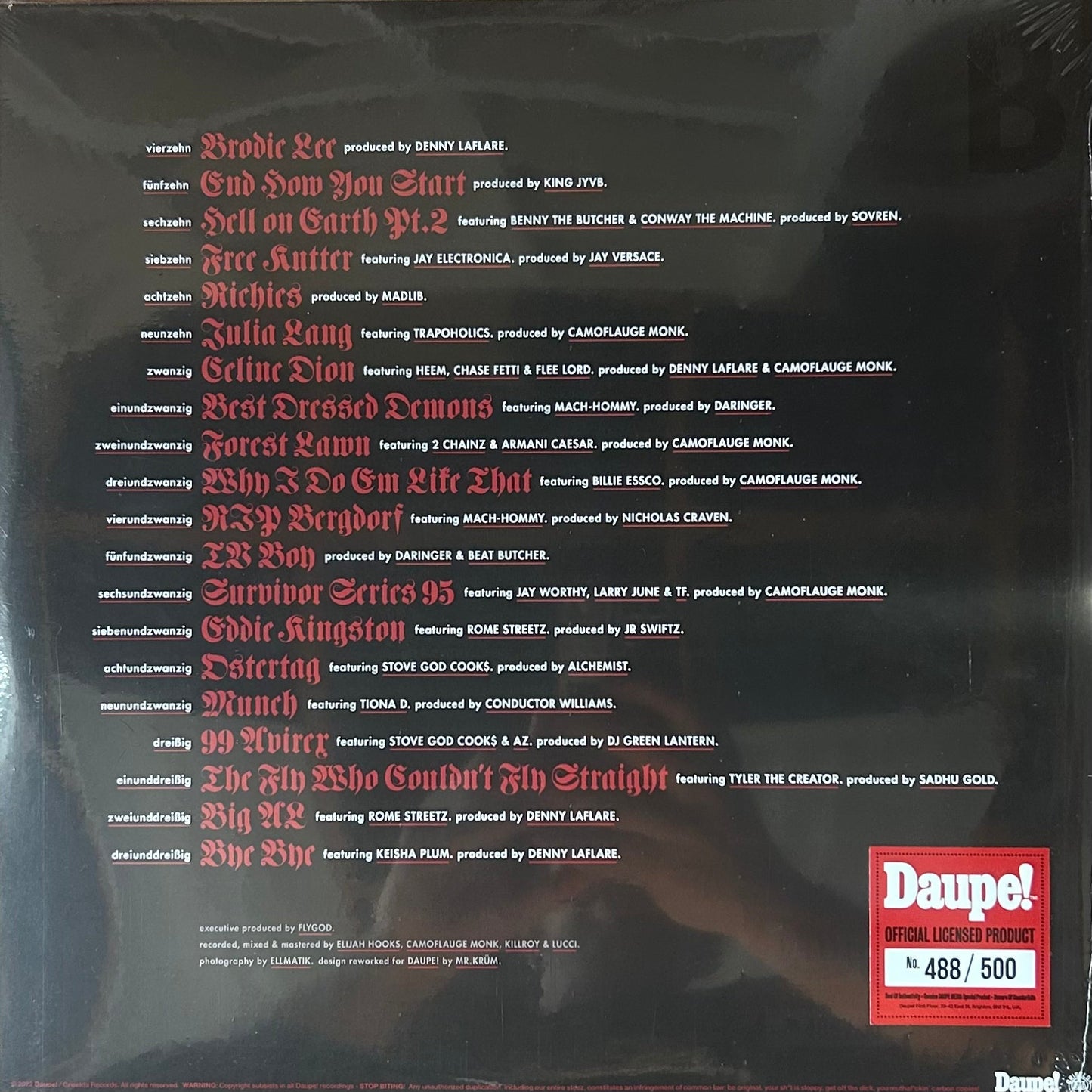 [Used LP] Westside Gunn / Hitler Wears Hermes 8: Side B