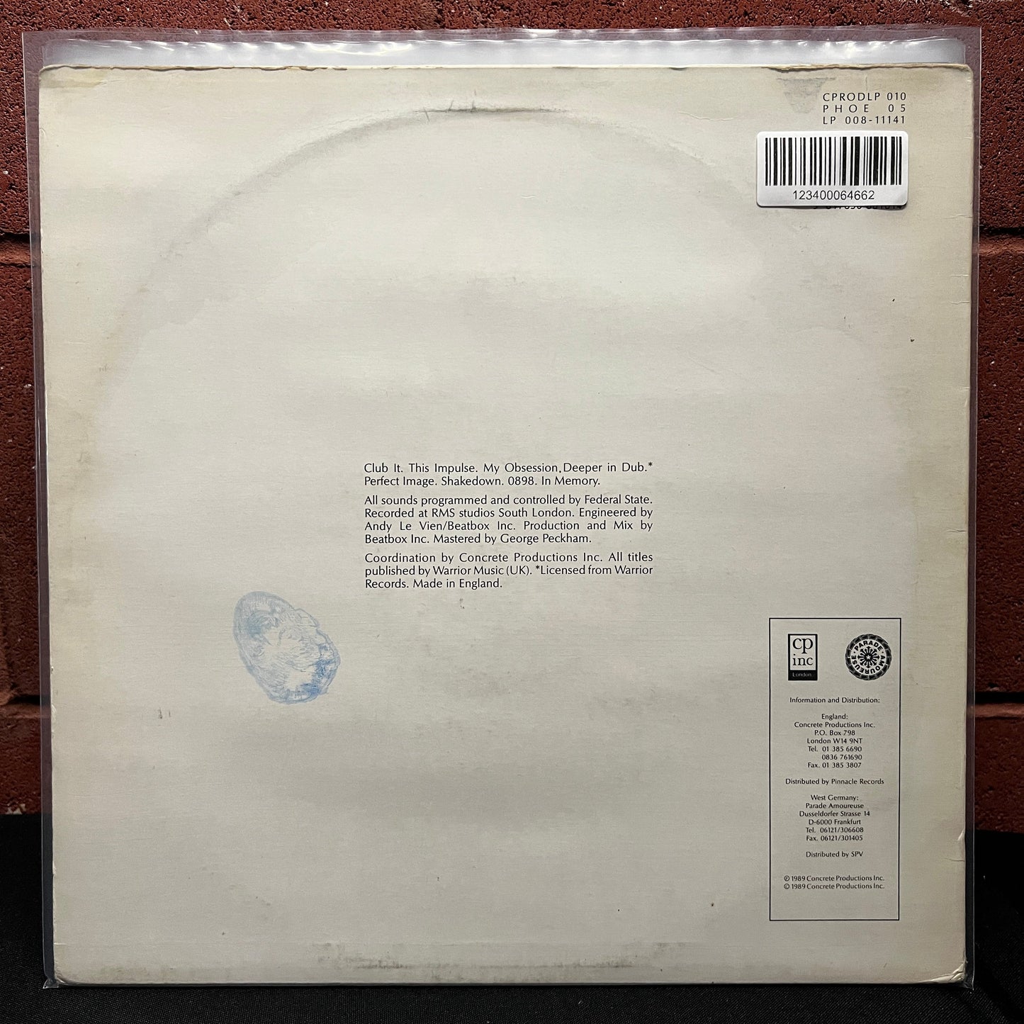 Used Vinyl: Federal State ‎"N: Euro" LP (1989 UK Press)