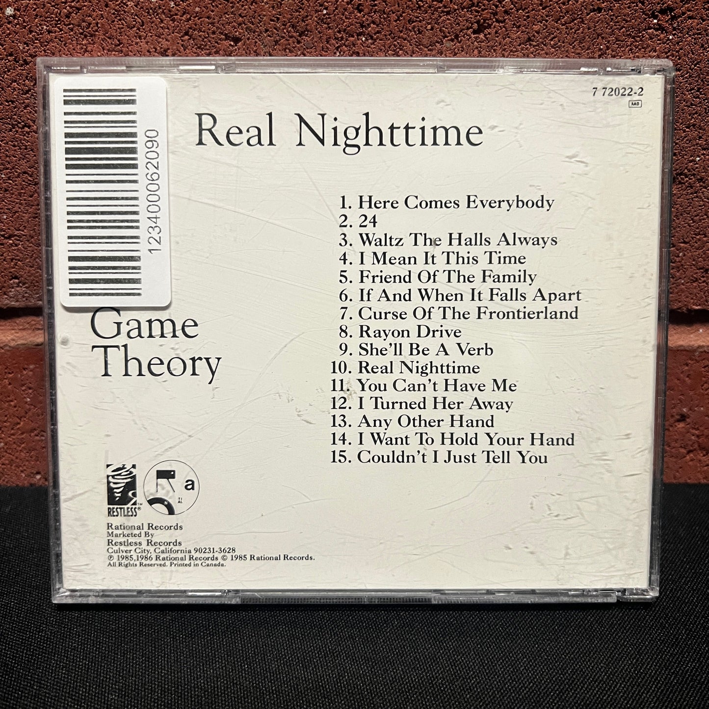 Used CD: Game Theory "Real Nighttime" CD