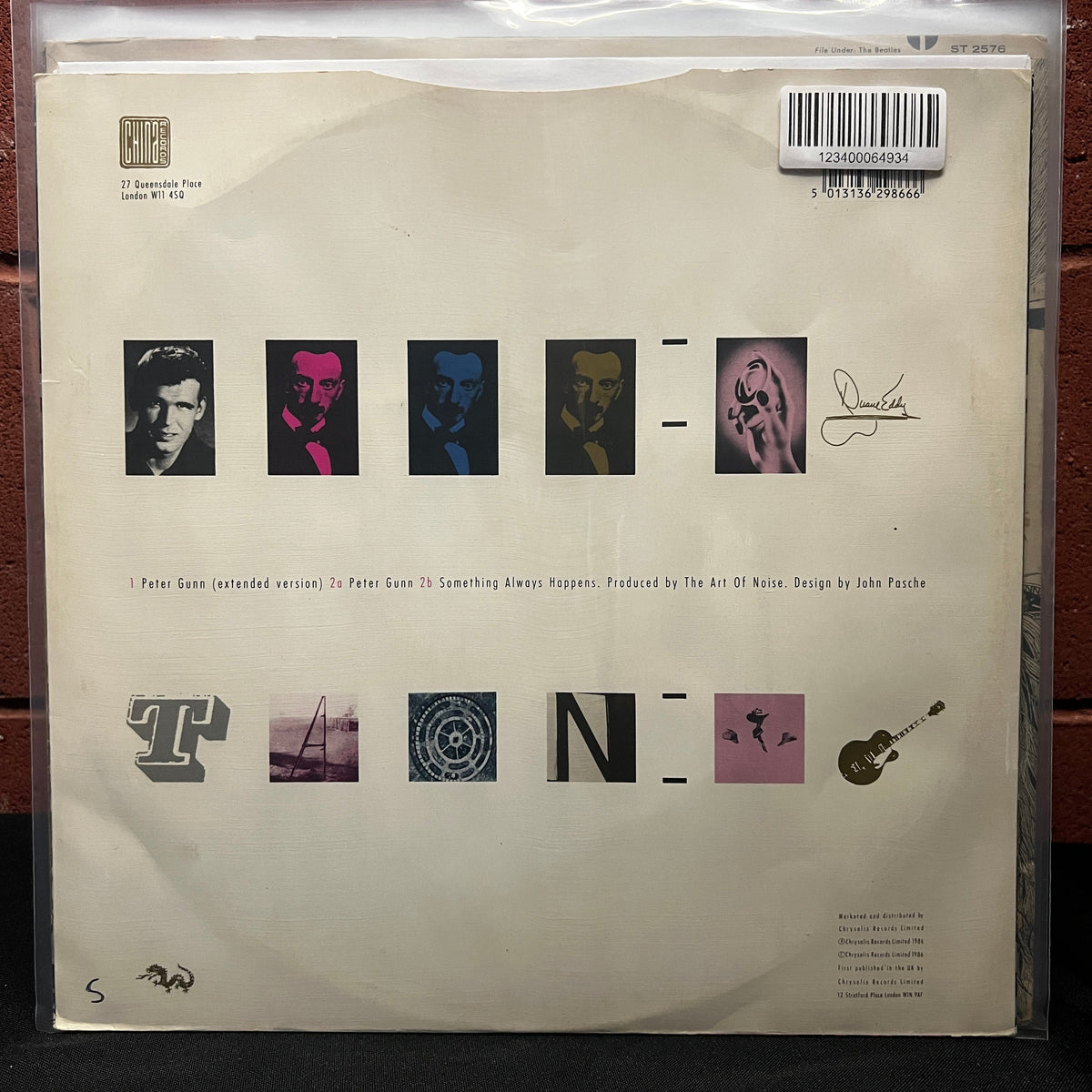 Used Vinyl: The Art Of Noise w/Duane Eddy ‎ "Peter Gunn (Extended Version)" 12" (1986 Press)