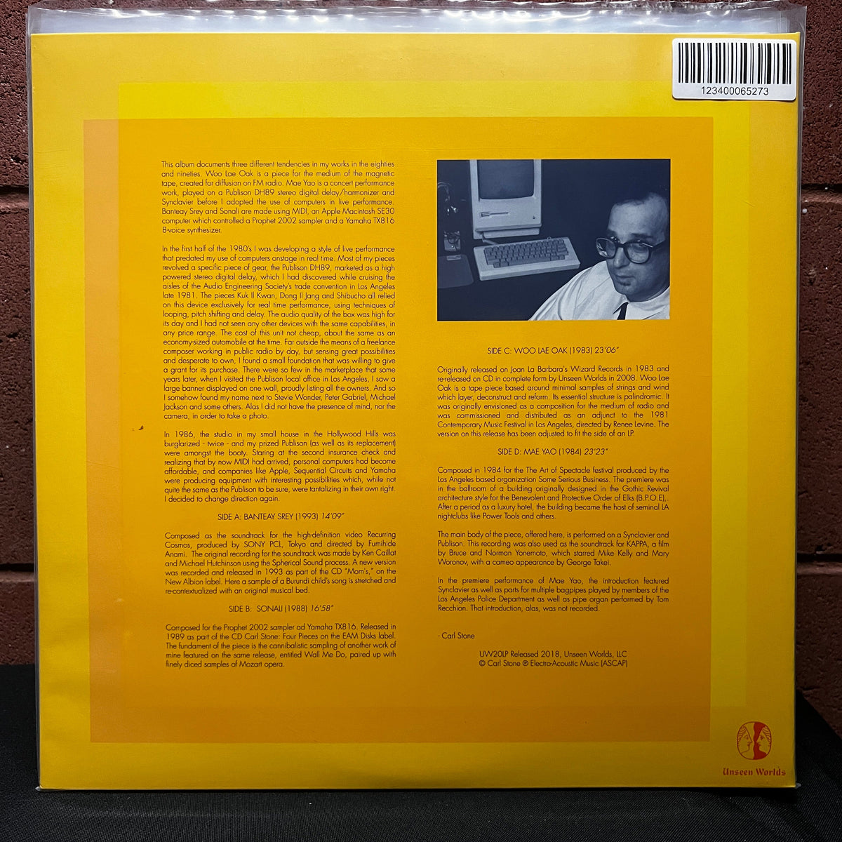 Used Vinyl: Carl Stone ‎"Electronic Music From The Eighties And Nineties" 2xLP (2018 Press)