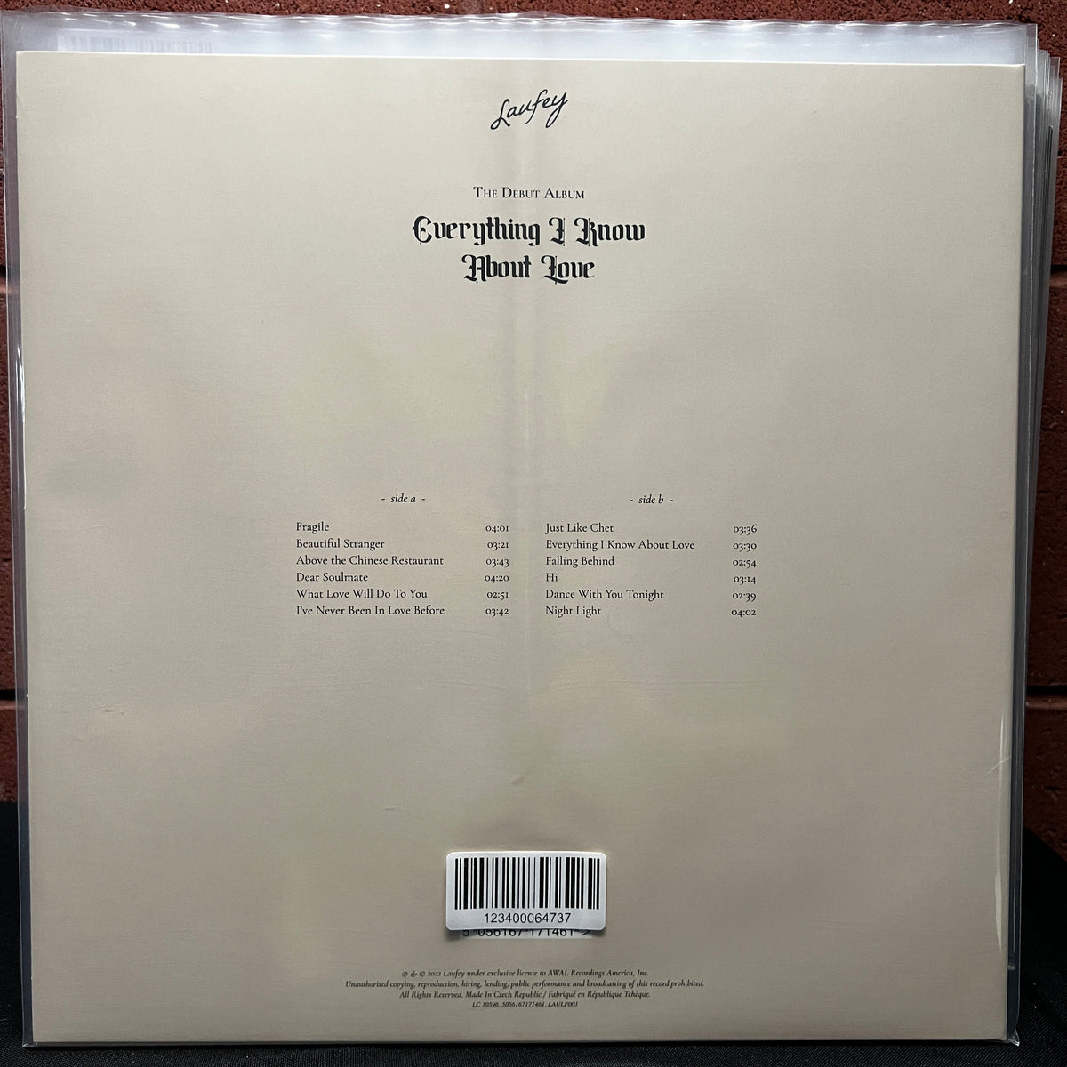 Used Vinyl: Laufey "Everything I Know About Love" LP (2022 Press - Cream Vinyl)